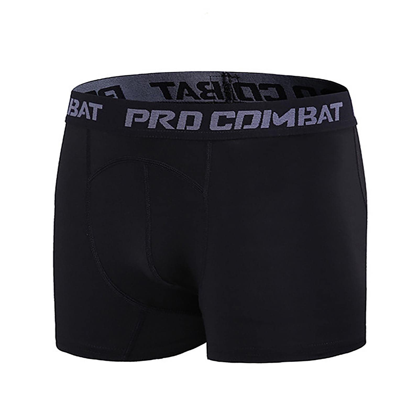 SYlibes Men's Athletic Compression Shorts - Elastic Waist Sports Tights for Running, Workout & Training - Moisture Wicking Performance Capri Leggings (Ideal for Gym, Cycling & Outdoor Activities)