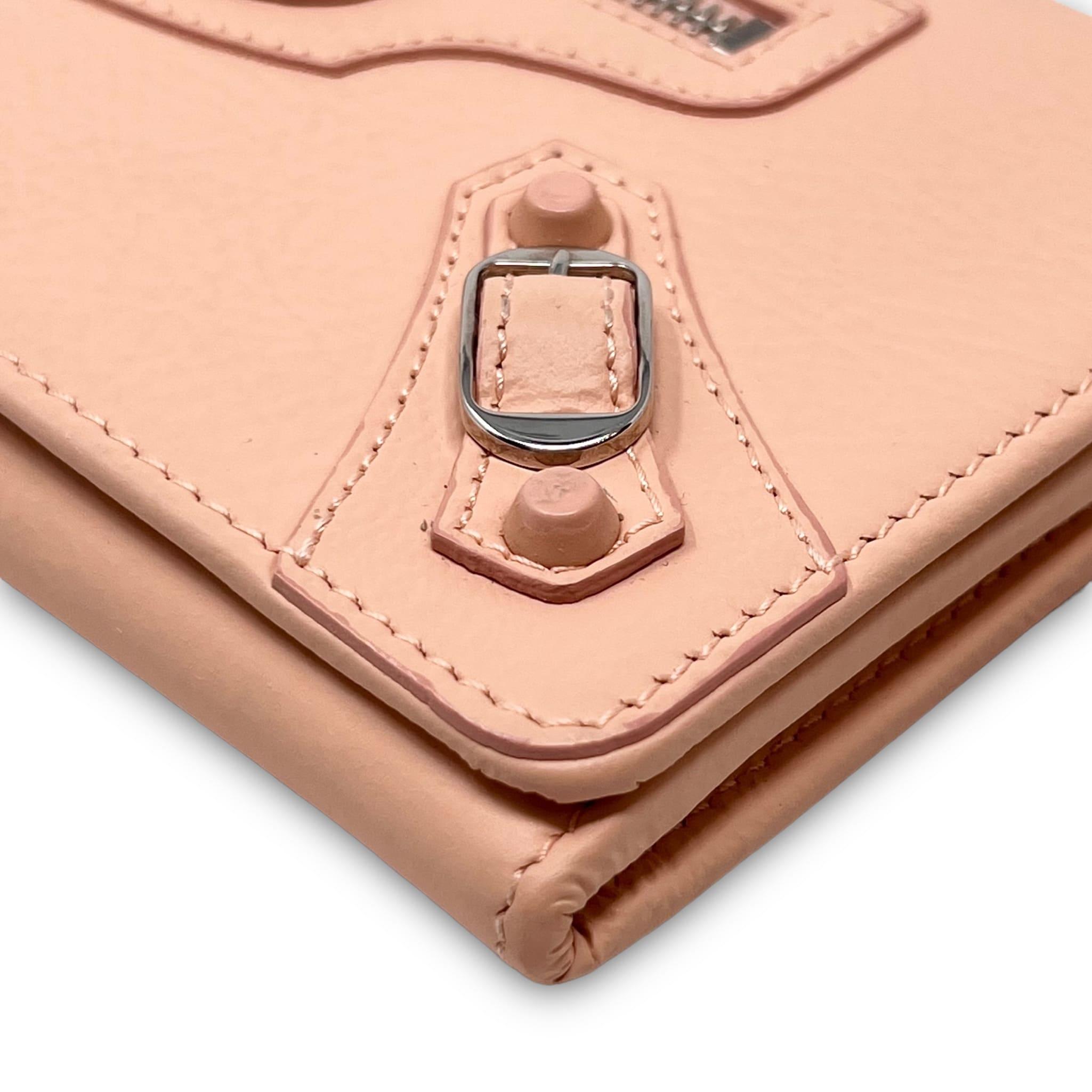 Balenciaga Beige Classic Long Wallet for Women | Genuine Leather Luxury Bifold Wallet | Perfect for Everyday Use, Travel & Gifting