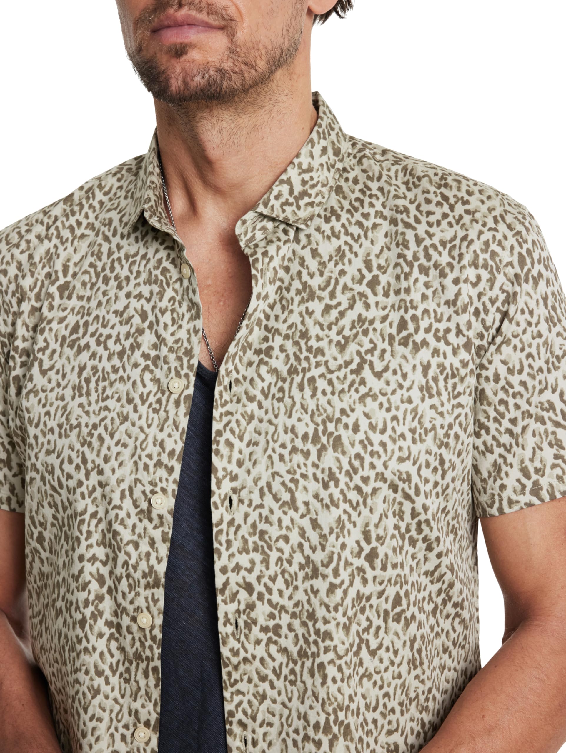 John Varvatos Men's Sean Button-Down Shirt - Casual & Stylish Long Sleeve Dress Shirt for Work, Date Night & Formal Events