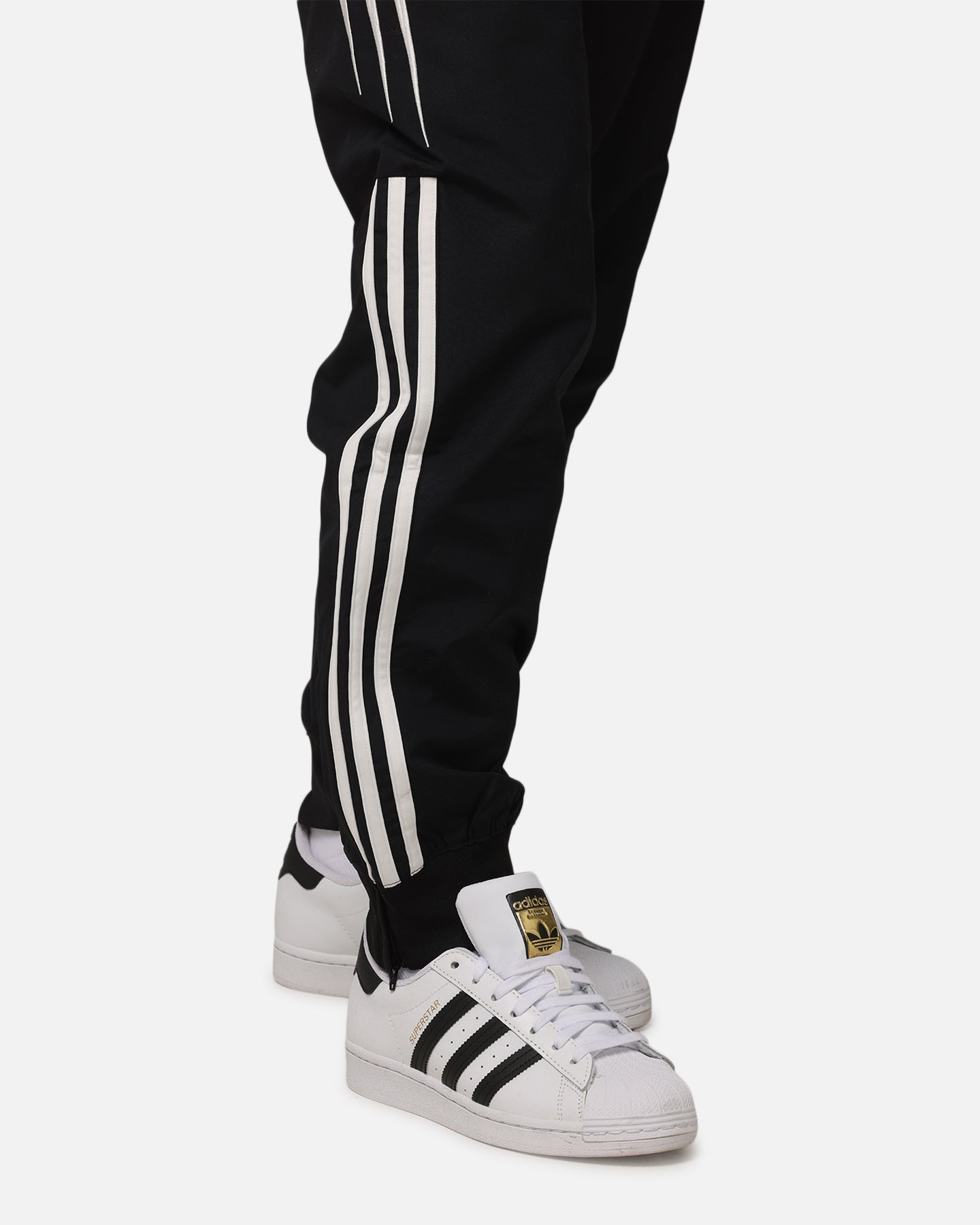 Adidas Q3 Atlanta Track Pants for Men - Black Athletic Jogger Pants with Comfort Fit & Stretch Fabric - Perfect for Running, Gym Workouts & Casual Wear