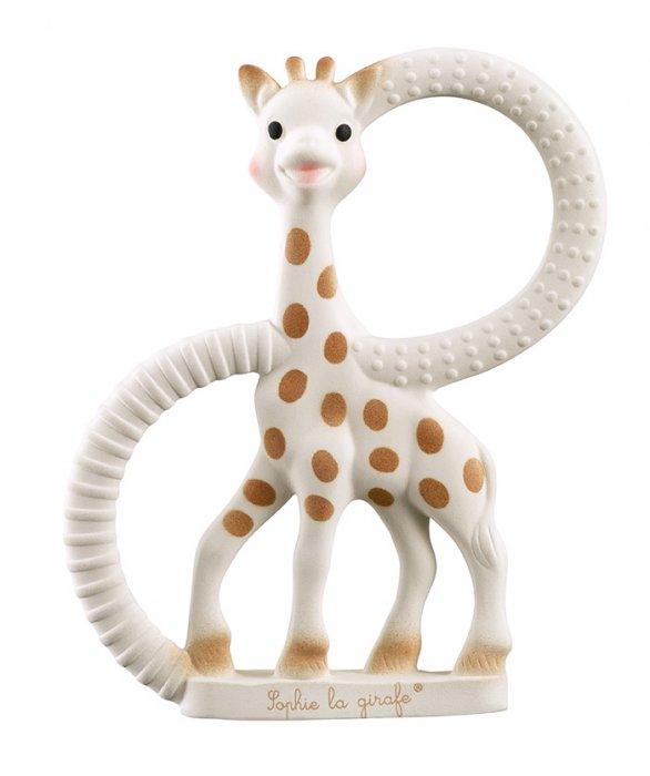 Sophie The Giraffe So Pure Teether - Natural Rubber Baby Teething Toy for Infants & Toddlers - Perfect for Soothing Sore Gums at Home or On The Go