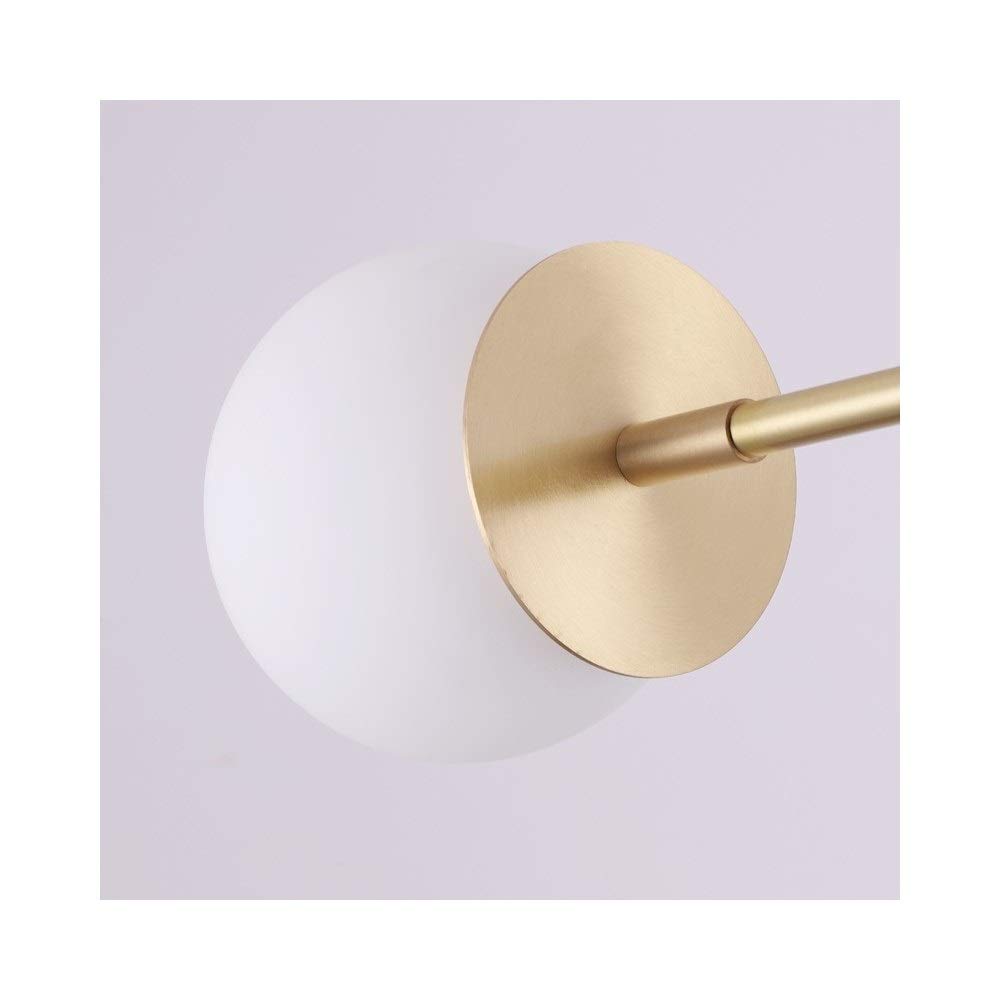 Postmodern Creative Pure Copper Chandelier with Glass Balls - Elegant Lighting for Restaurants, Study Rooms, Offices & Model Homes - Durable & Artistic Ceiling Fixture