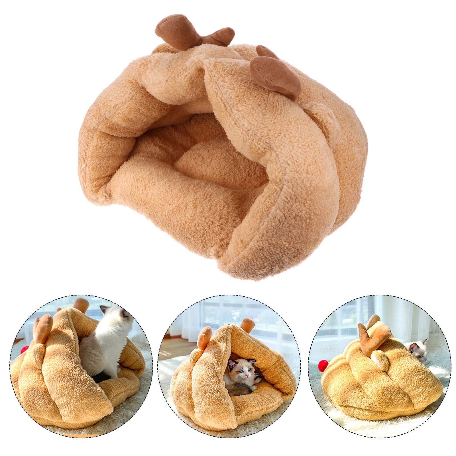 Warm Cat Sleeping Bag Nest - Cozy Pet Bed for Winter Sleep