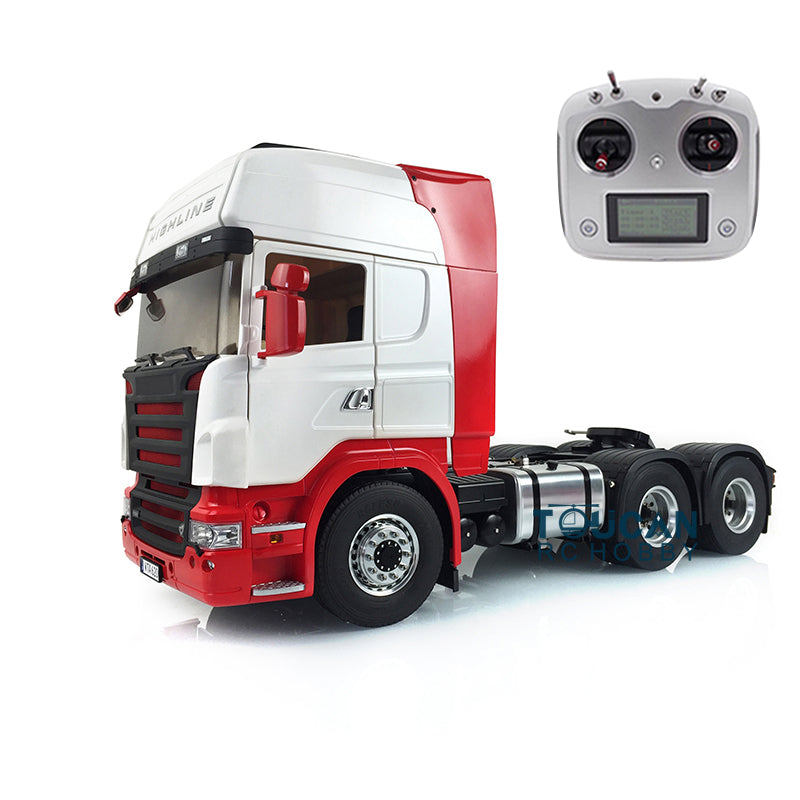 1/14 Scale LESU 6x6 Metal Chassis RC Tractor Truck - Painted Cabin, DIY Hobby Model with Motor, Servo, ESC & Radio Controller for Off-Road Adventure & Collection