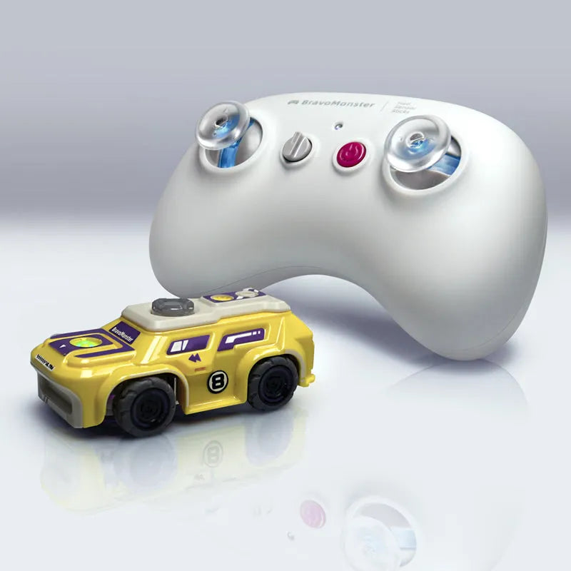 BravoMonster 1:72 Scale Micro Drift RC Car - 2.4GHz Full Proportional Remote Control RTR with FPV Camera - Perfect for Indoor Racing, Drift Practice & FPV Experience