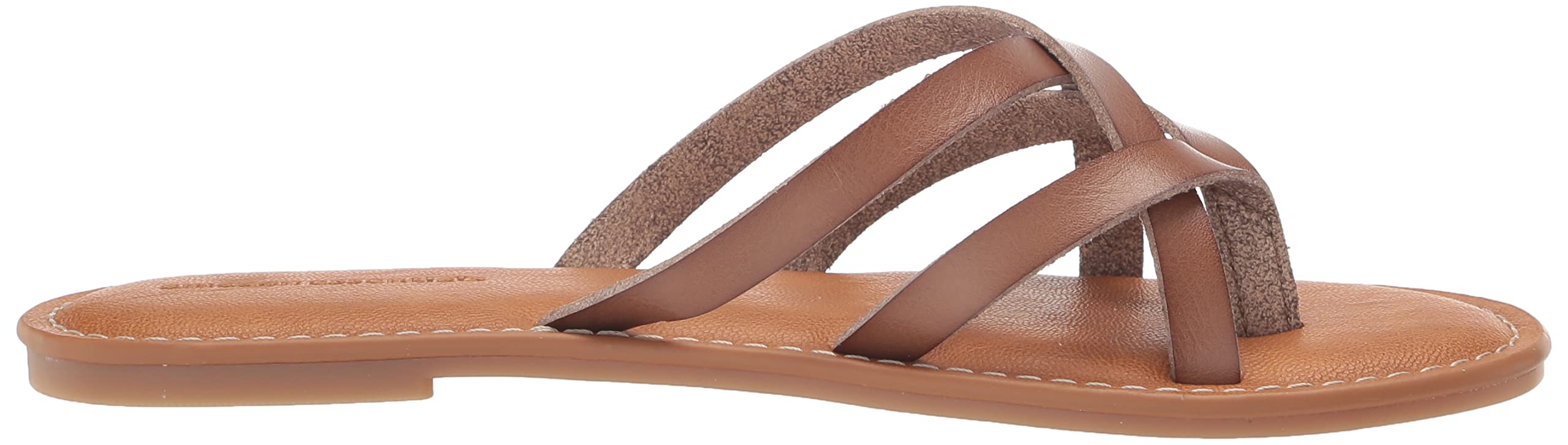 Amazon Essentials Women's Strappy Slide Flat Sandal - Comfortable Summer Casual Sandals for Women, Beach, Pool & Outdoor Wear