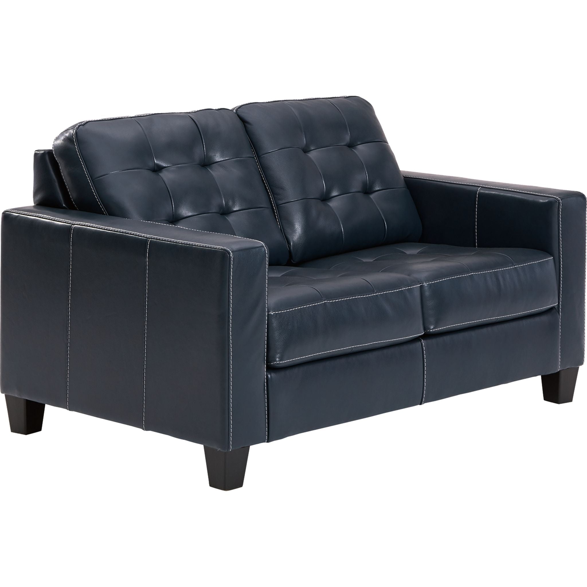 Altonbury Loveseat Sofa in Blue - Modern Two-Seater Couch for Living Room, Apartment, or Office