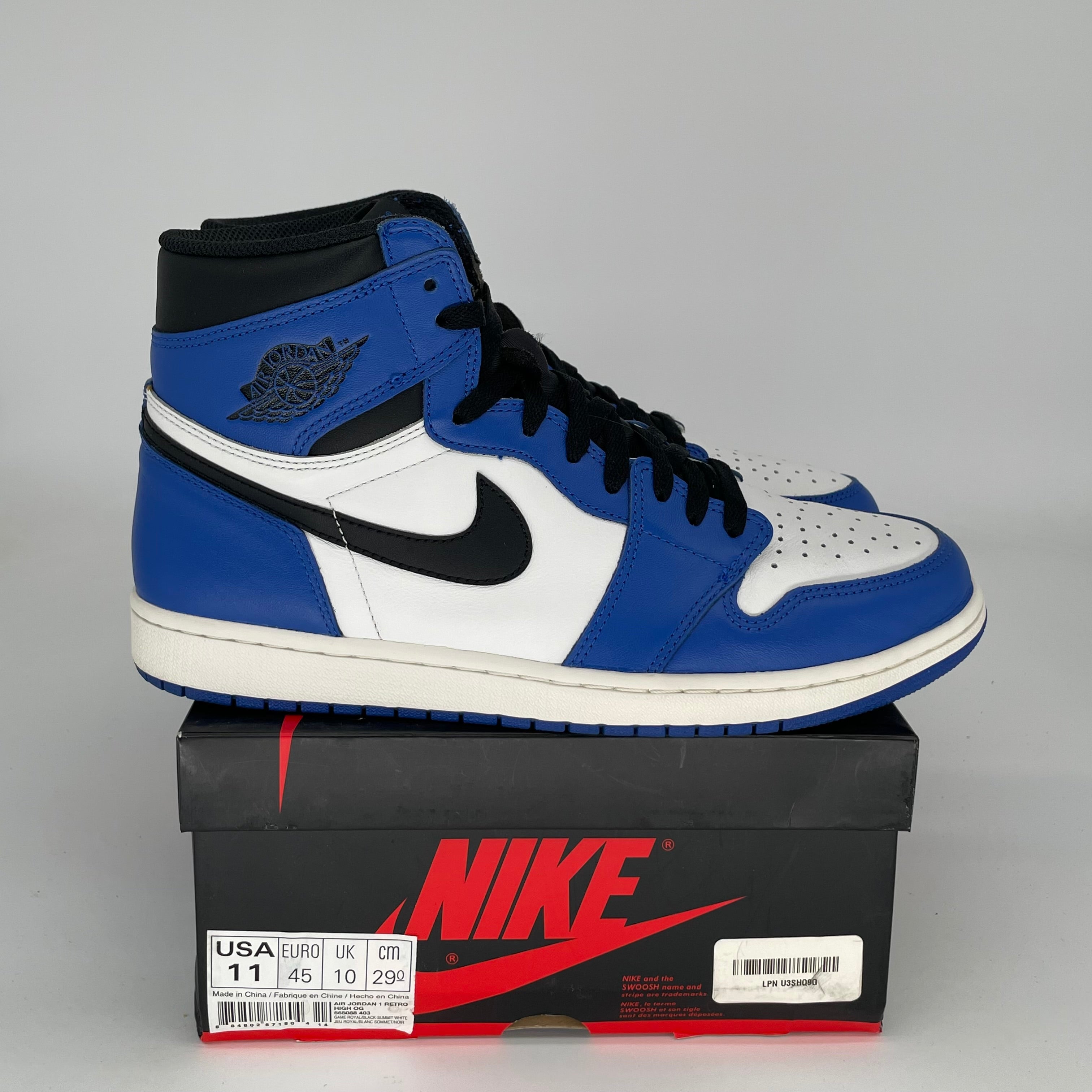 AIR JORDAN 1 GAME ROYAL Sneakers - Men's Size 11 (555088-403) - Basketball Shoes for Court & Streetwear Fashion