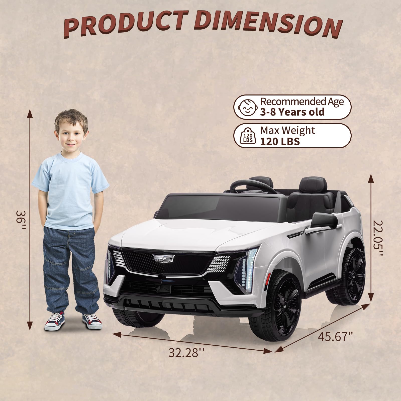 GARVEE 24V Licensed Kids Ride On Car with Parent Remote Control - 2 Seater Electric Vehicle with 4 Wheel Shock Absorbers, Smooth Start, Music & LED Lights - Perfect Birthday Gift for Boys & Girls Ages 3-8 - Great for Indoor & Outdoor Play, Park Rides & Backyard Adventures