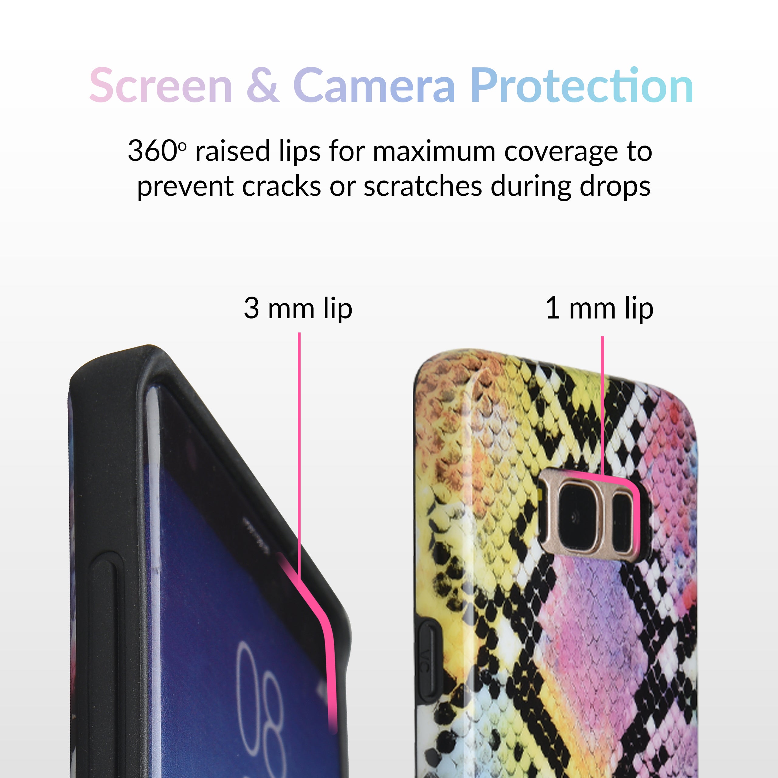 Snakeskin Pattern Neon Samsung Galaxy Phone Case - Stylish Protective Cover for Galaxy S21/S22/S23 - Perfect for Nightlife, Parties & Fashion Statements