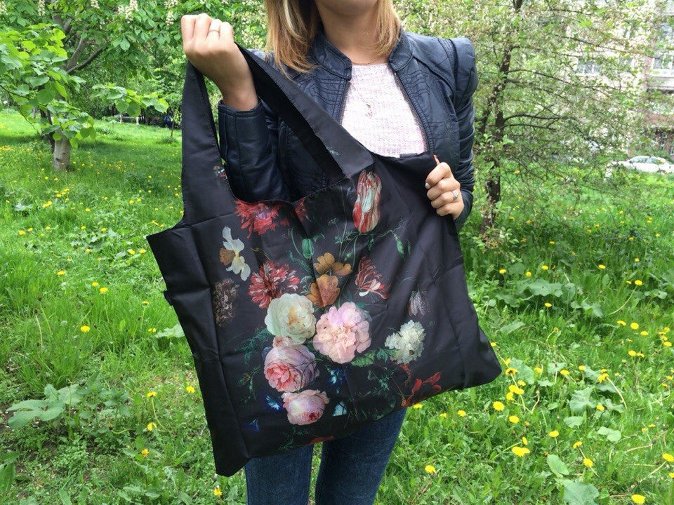 LOQI Tote Bag MUSEUM Collection © Rijksmuseum Amsterdam - Stylish Reusable Shopping Bag for Groceries, Beach & Daily Use