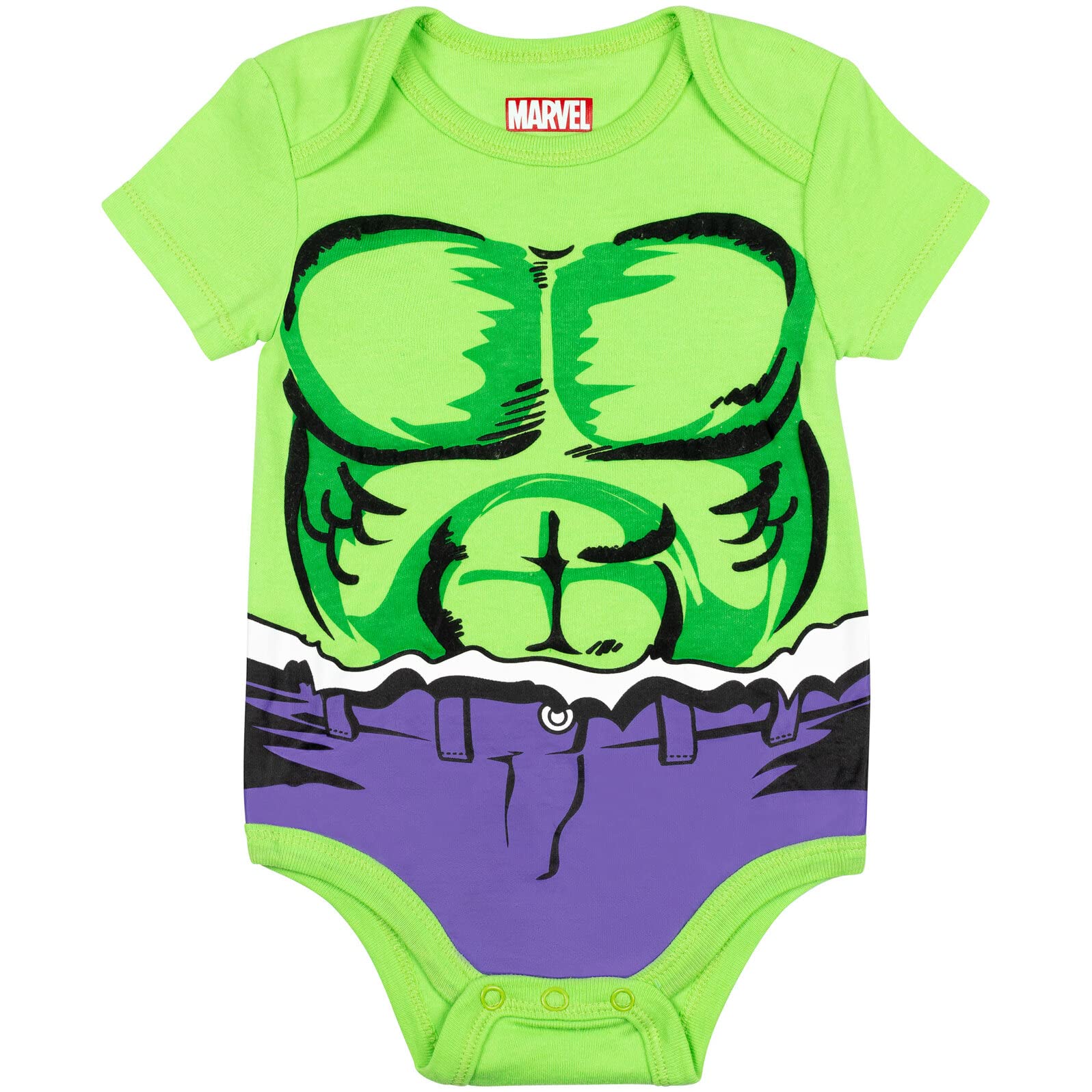 Marvel Superhero Baby Boys' 5-Pack Bodysuits - Hulk, Spiderman, Iron Man & Captain America | Soft Cotton Infant Onesies for Newborns & Toddlers | Perfect for Playtime, Photo Shoots & Superhero-Themed Parties