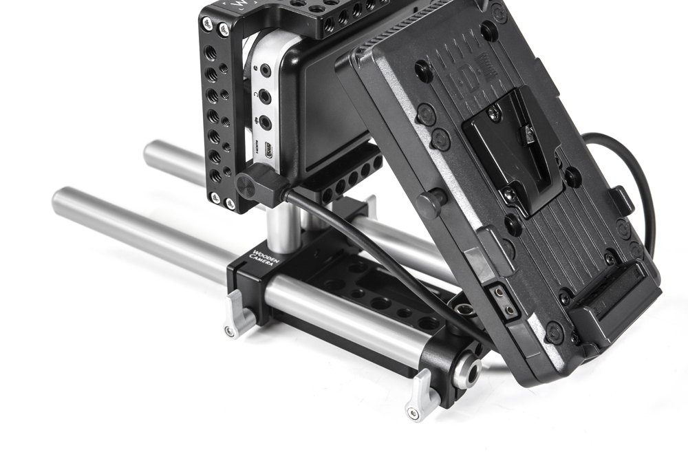 Wooden Camera WC V-Mount Battery Plate - Compact Pocket Power Solution for DSLR & Mirrorless Cameras | Perfect for On-the-Go Filmmaking & Photography