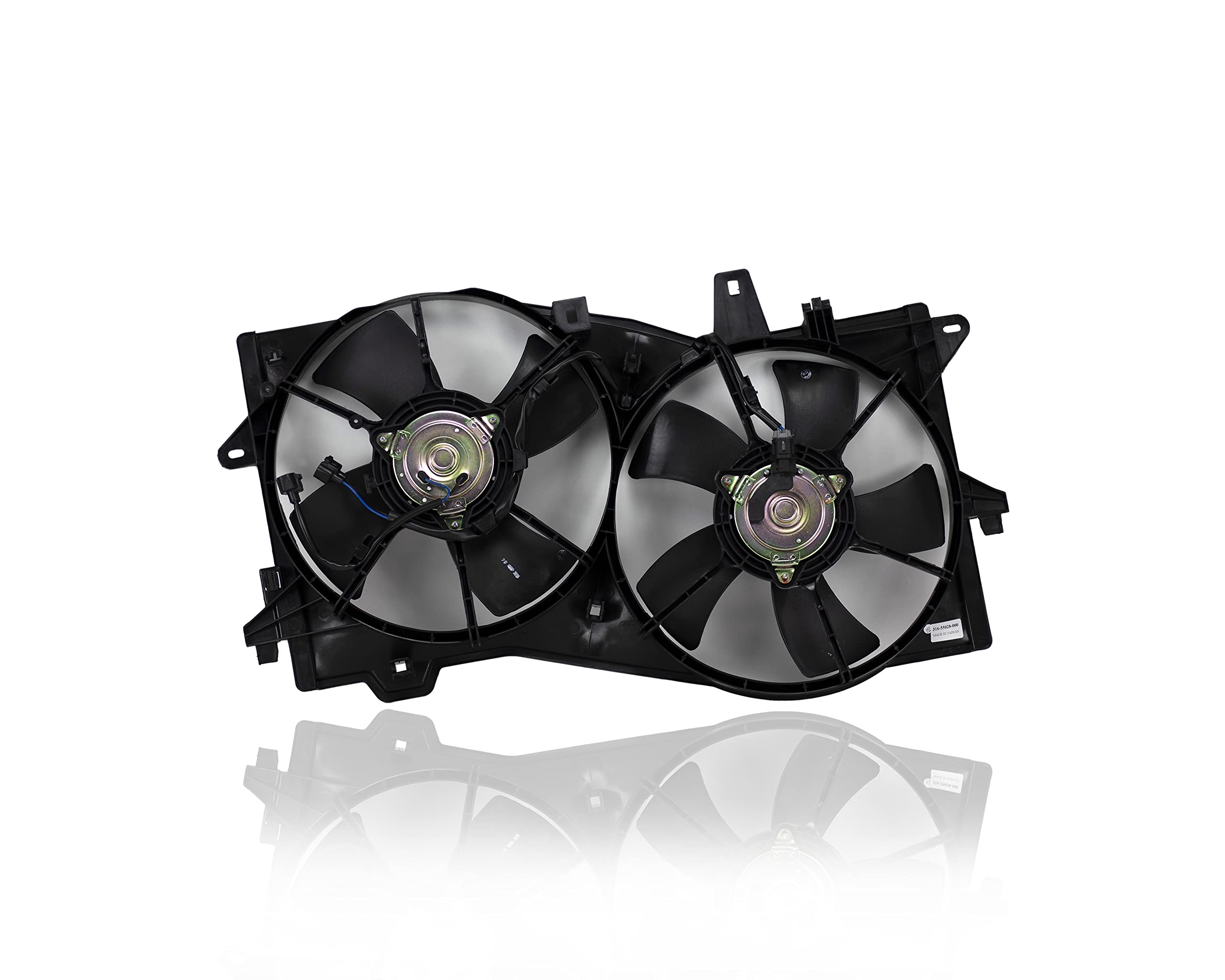Dual Radiator and Condenser Fan Assembly Replacement for 2002-2006 Mazda MPV (Without Tow Package) - Compatible with MA3115131 & AJ5115025B - High Performance Cooling System for Engine Overheating Prevention - Perfect for Summer Driving and Heavy Traffic Conditions