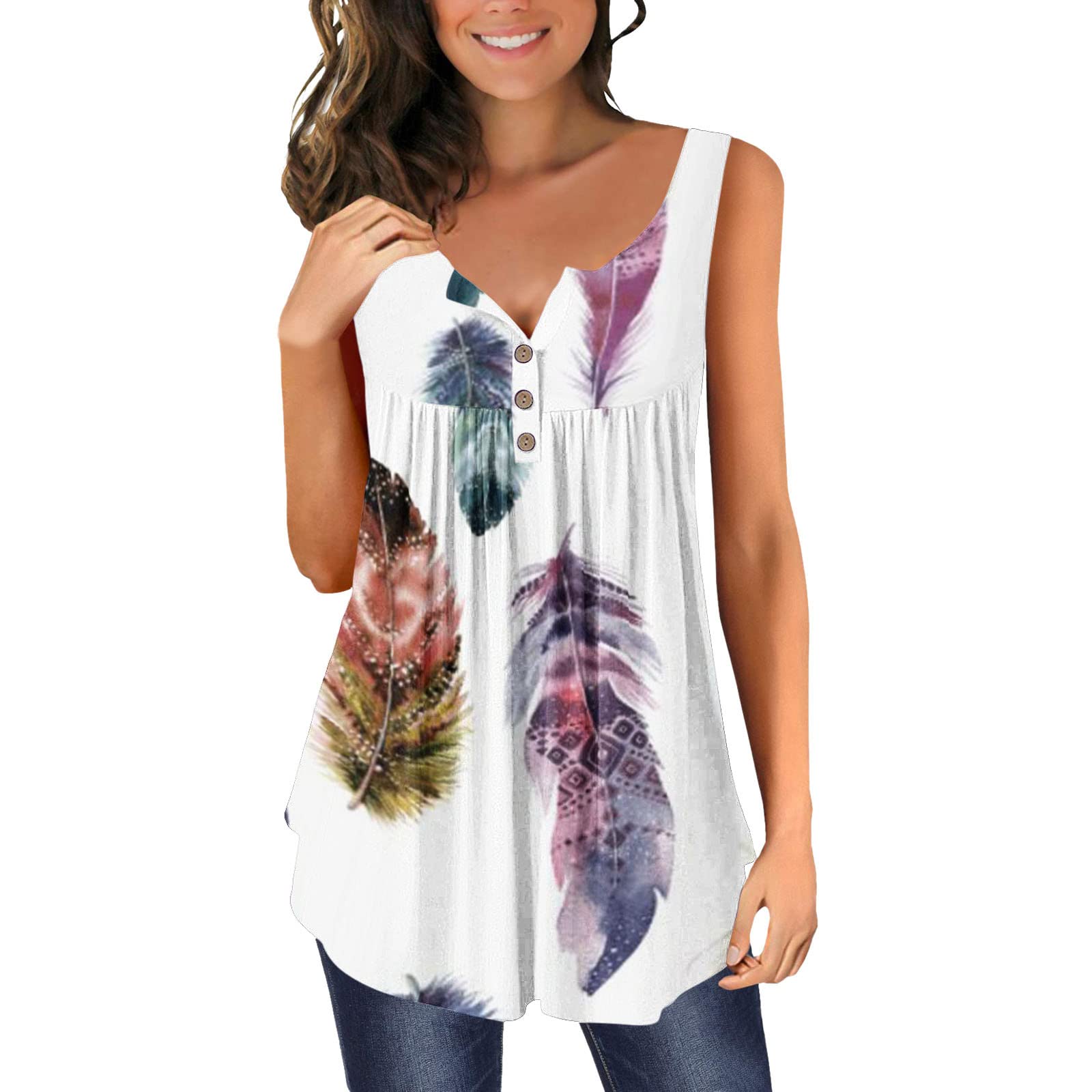 Women's Dressy Casual Summer Tank Tops - Trendy Workout & Everyday Shirts - 2022 Fashion Blouse for Office, Gym & Weekend Outings