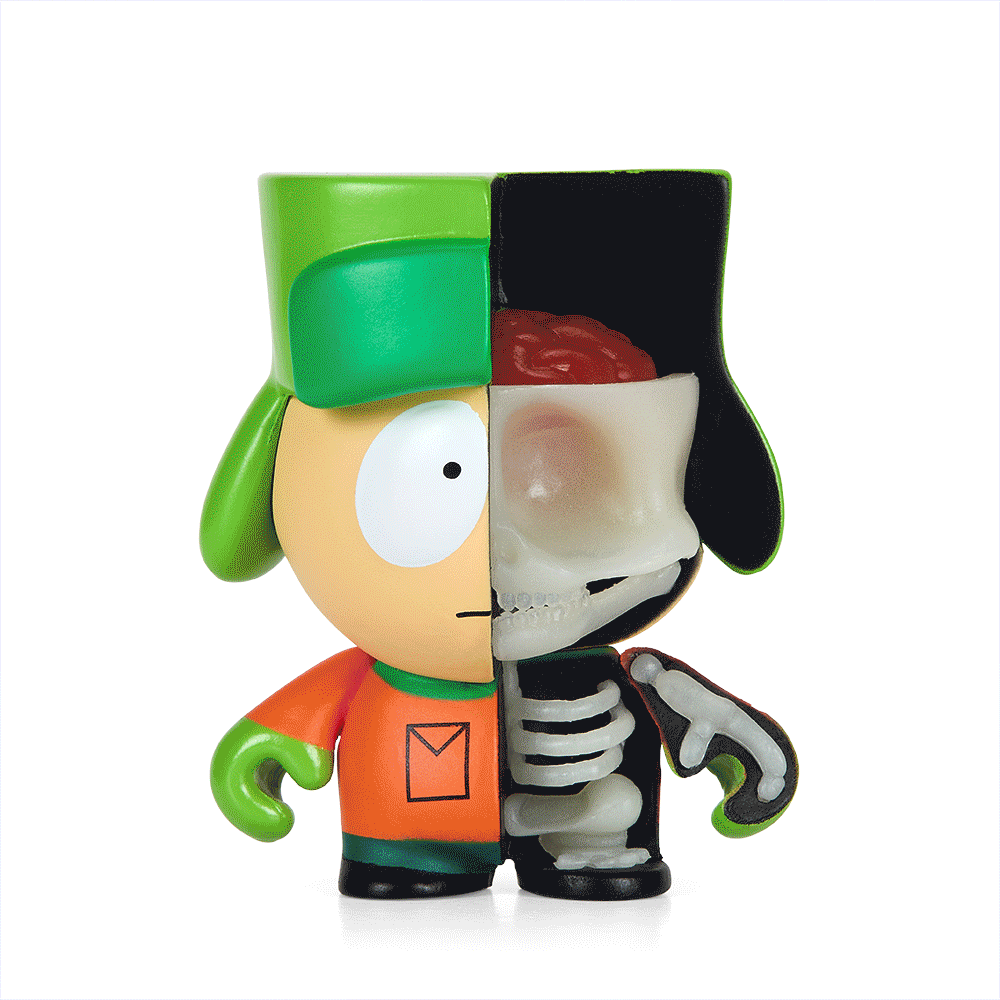 South Park Anatomy Boys 2 Vinyl Figure 4-Pack Glow in The Dark Edition - Cartman, Kyle, Stan & Kenny Collectible Set for Fans, Home Decor & Gift Idea