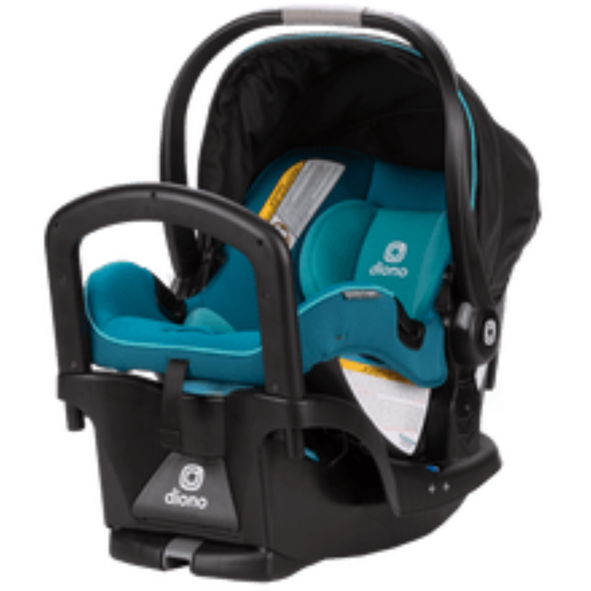 Diono LiteClik 30 RX SafePlus Infant Car Seat with Base - Lightweight, Rear-Facing, Safety Certified for Newborns to 30 lbs - Pink Cotton Candy Color - Perfect for Travel, Daily Commutes & Family Road Trips