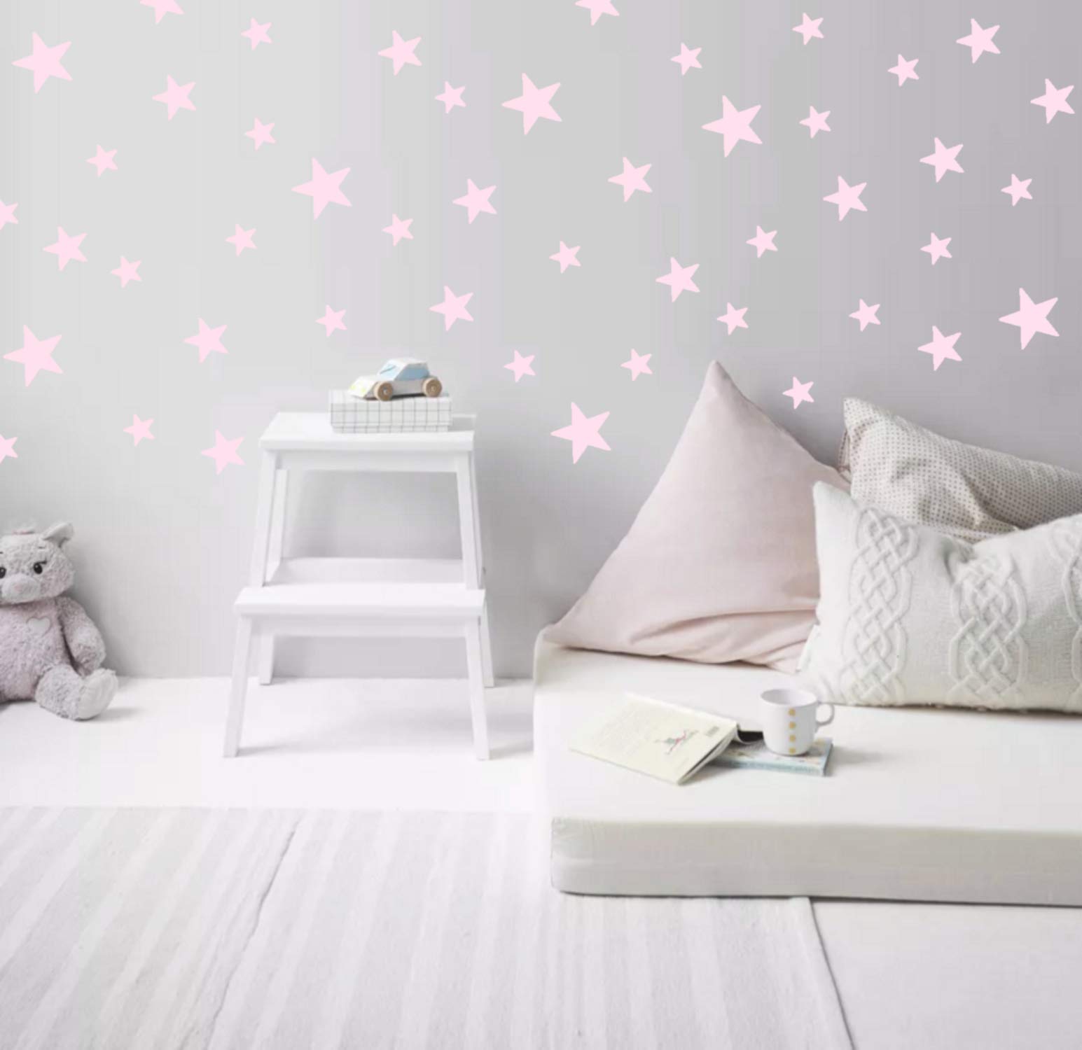 Star Wall Decals - Peel and Stick Wall Stickers for Nursery & Kids Room Decor | Easy DIY Wall Art for Baby Bedroom & Playroom