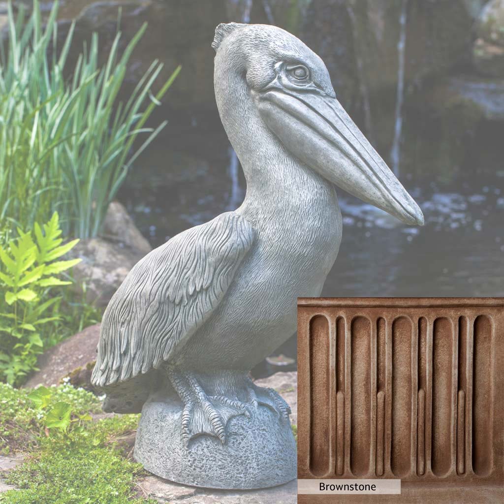Campania International Pelican Statue - Elegant Outdoor Garden Decor for Patio, Poolside & Coastal Home Decor