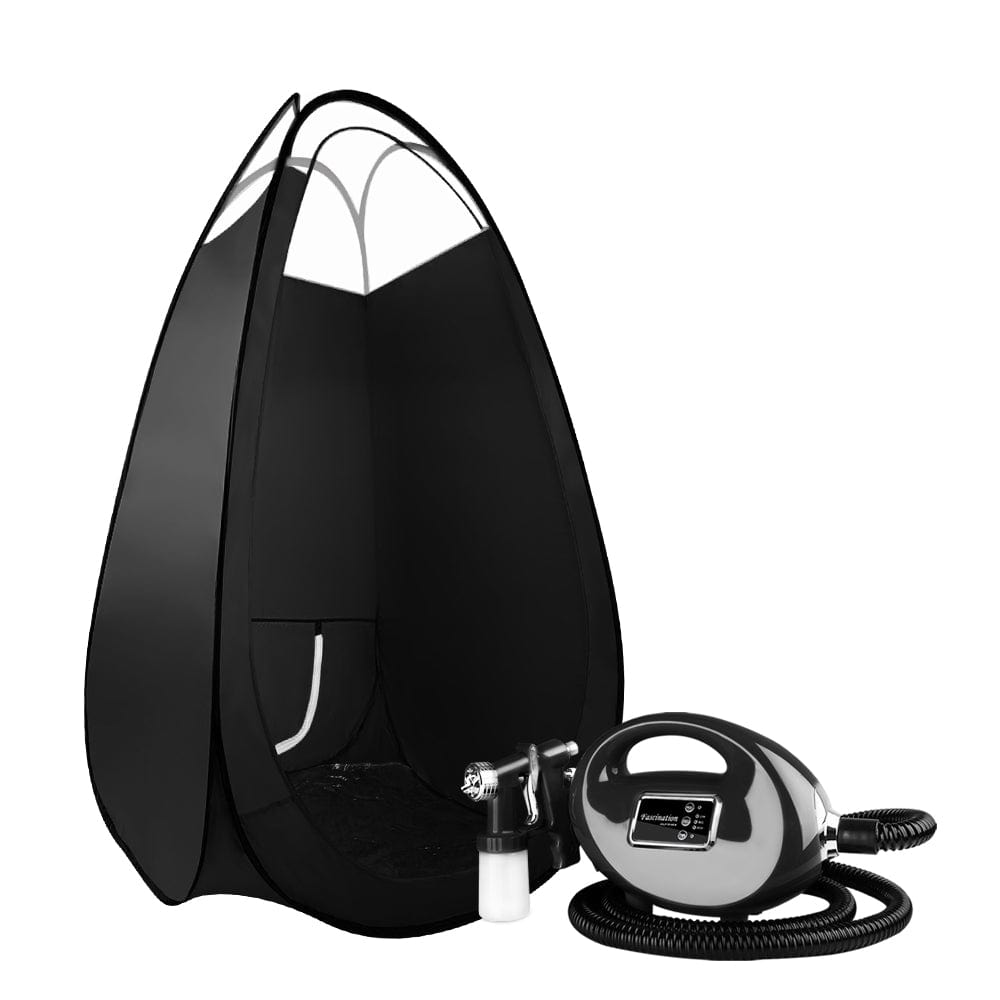 Professional HVLP Spray Tan Machine Kit with Spray Gun & Tent - Alba Sunless Tanning System for Salon & Home Use - Achieve a Natural, Even Glow for Parties, Weddings & Special Events