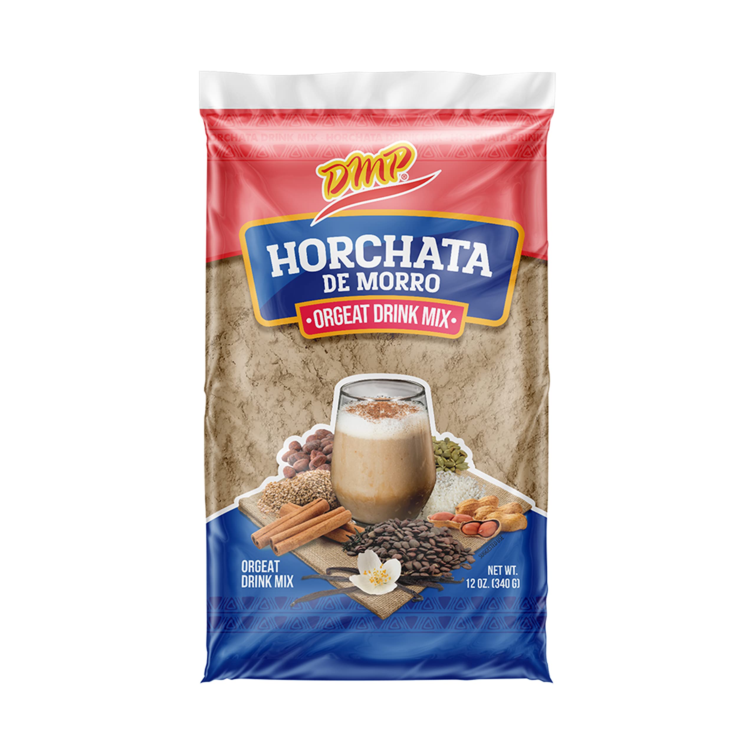 De Mi Pais Horchata de Morro & Orgeat Drink Mix - 12 oz (Pack of 18) | Authentic Salvadoran Beverage Powder | Perfect for Parties, Cafes & Home Refreshments