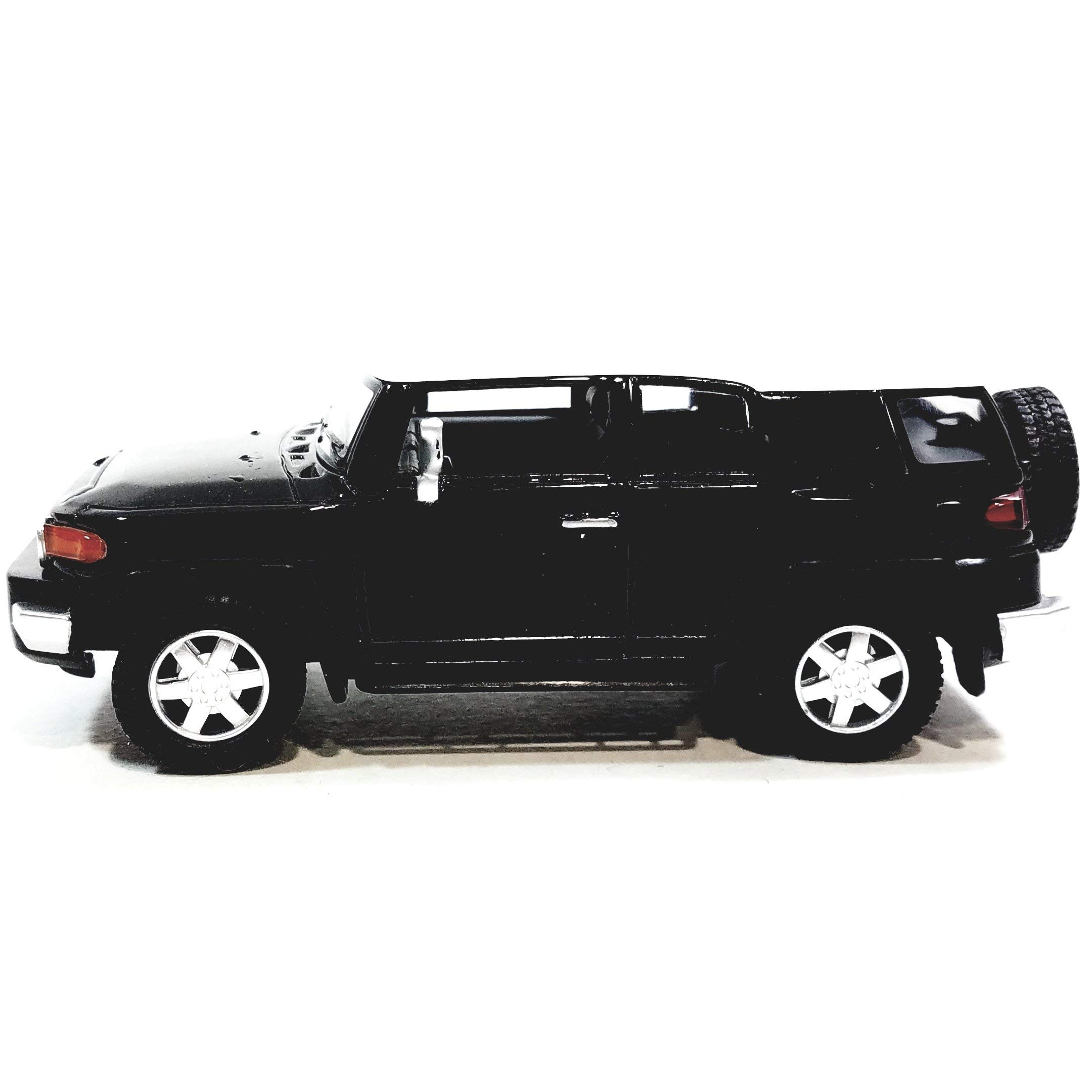 Kinsmart 1/36 Scale Diecast Toy Car - Jet Black Toyota FJ Cruiser SUV Model for Collectors & Kids | Perfect for Display, Gifts & Playtime Scenes
