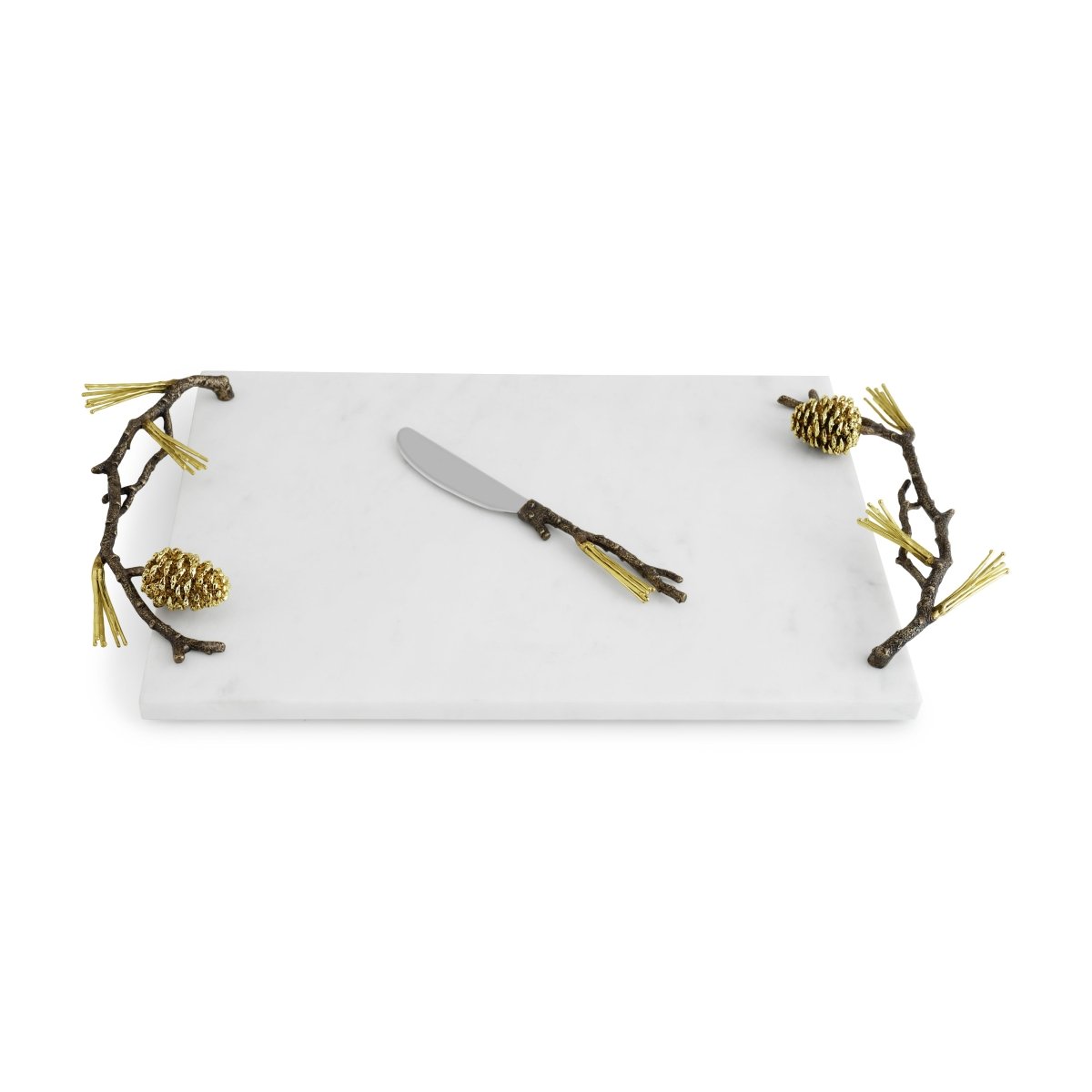 Handcrafted Pine Cone Cheese Board with Knife Set - Rustic Wooden Charcuterie Serving Tray for Wine & Cheese Parties, Holiday Entertaining, and Gourmet Gift Giving