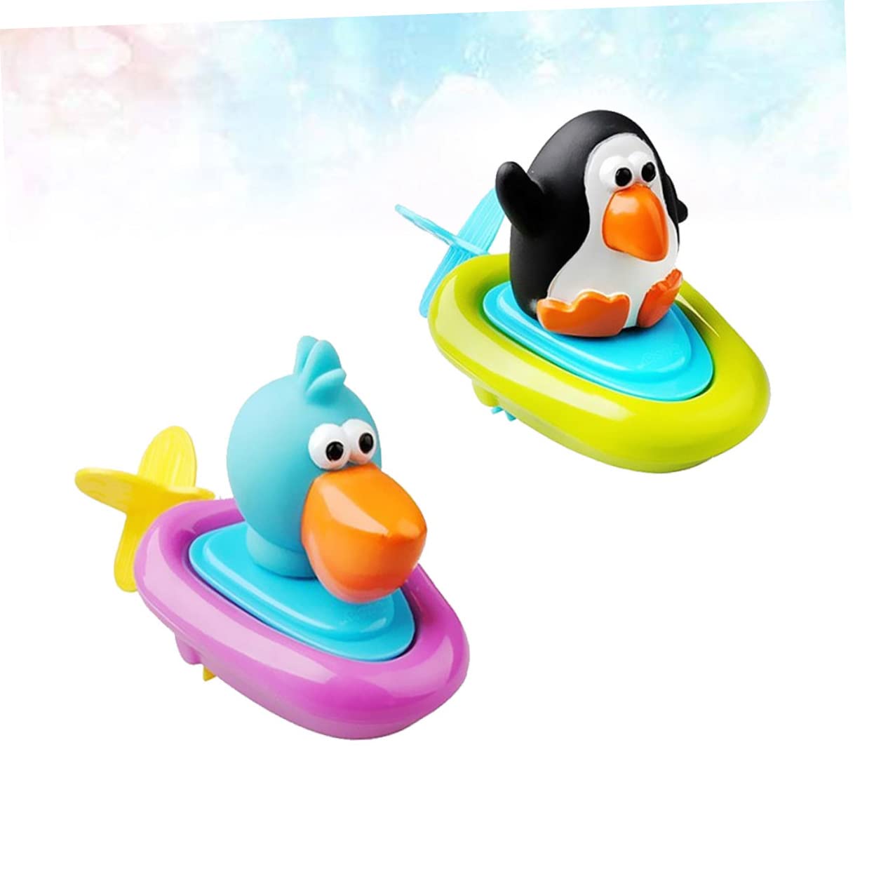 Totority 6-Piece Wind-Up Bath Toys Set for Kids - Fun Bathtub & Pool Floating Toys for Toddlers & Children - Perfect for Bath Time, Sensory Play & Water Activities