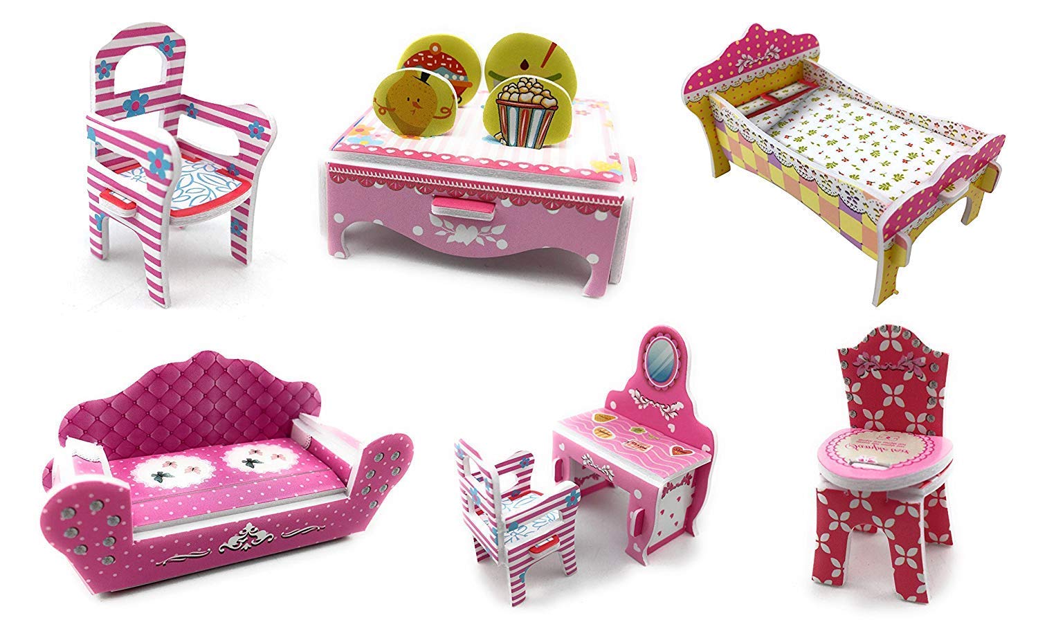 Rooftop Romance 3D Puzzle Dollhouse for Girls - Easy to Assemble Miniature House Building Kit with LED Lights | Educational STEM Toy & Creative Craft Gift for Kids (101 Pieces) | Perfect for Birthday Presents, Room Decor & Imaginative Play