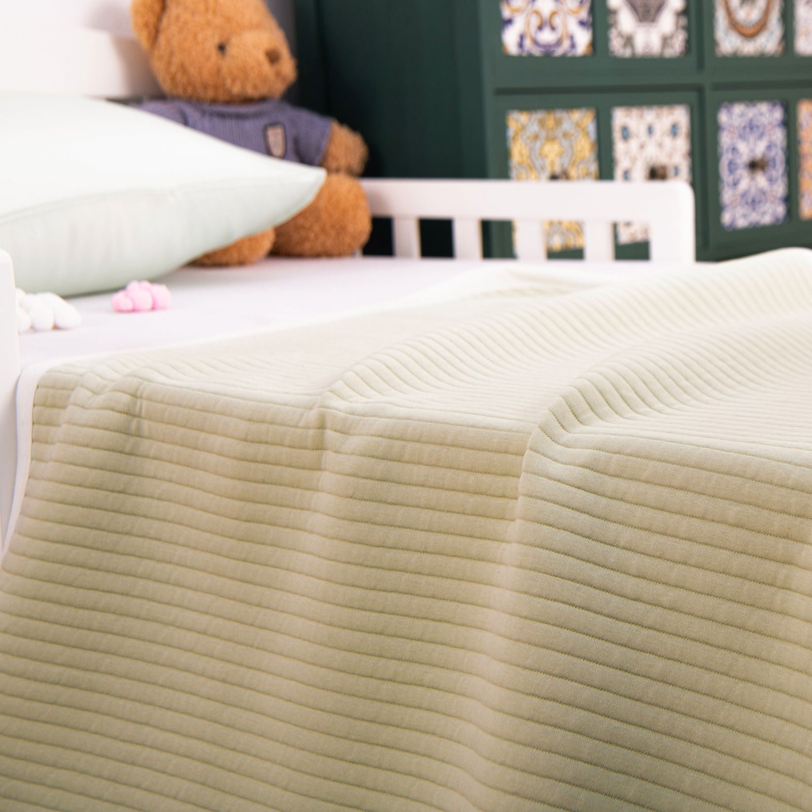 NTBAY Lightweight Jersey Cotton Toddler Blanket - Ultra Soft & Cozy Baby Blanket for Boys & Girls | Perfect for Nursery, Stroller, Car Seat & Bedtime