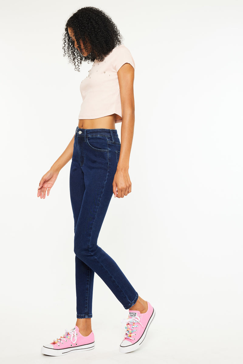 Bev Essentials High Rise Ankle Skinny Jeans for Women - Stretch Denim Pants, Slim Fit, Comfortable & Trendy - Perfect for Casual Outfits, Workwear & Night Out