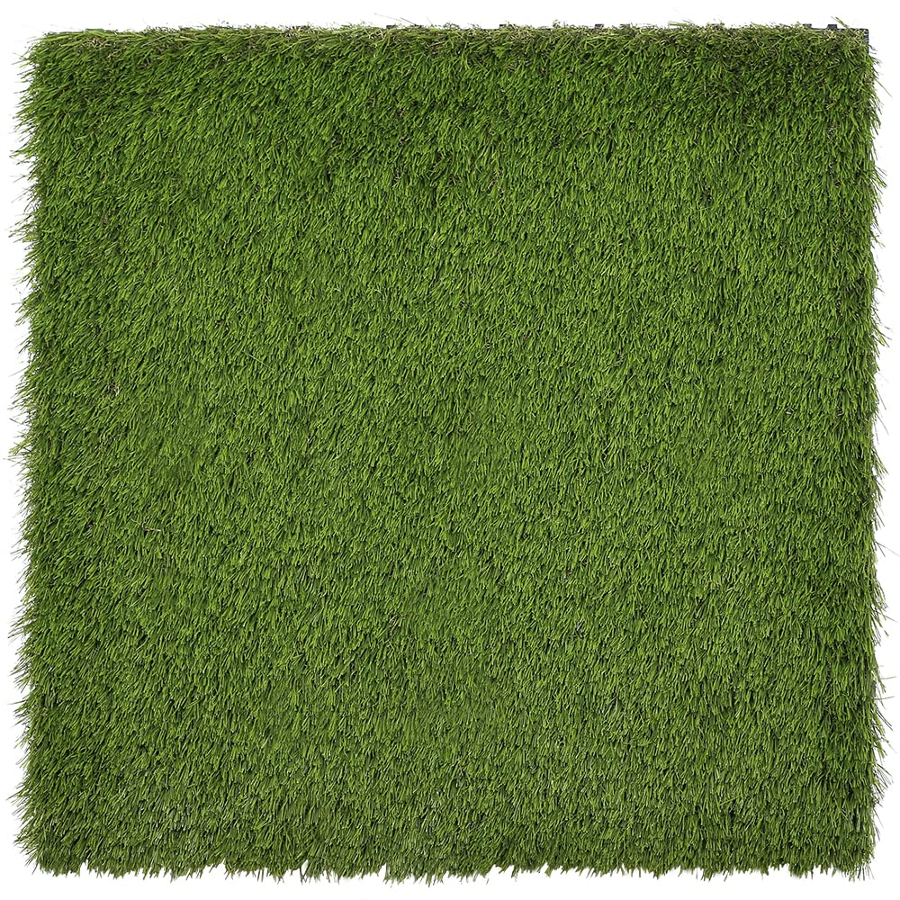 2 ft. x 2 ft. Artificial Grass Deck Tiles - Premium Faux Zoysia Grass Plastic Flooring for Patio, Balcony & Outdoor Spaces (Set of 4, Green) - Perfect for Decks, Poolside & Rooftop Gardens