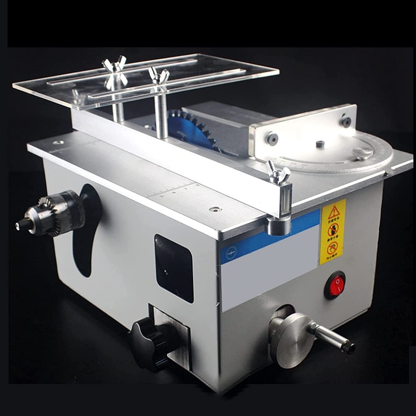 Mini Table Saw 180W for DIY Wood Cutting & Engraving - 10000RPM Speed