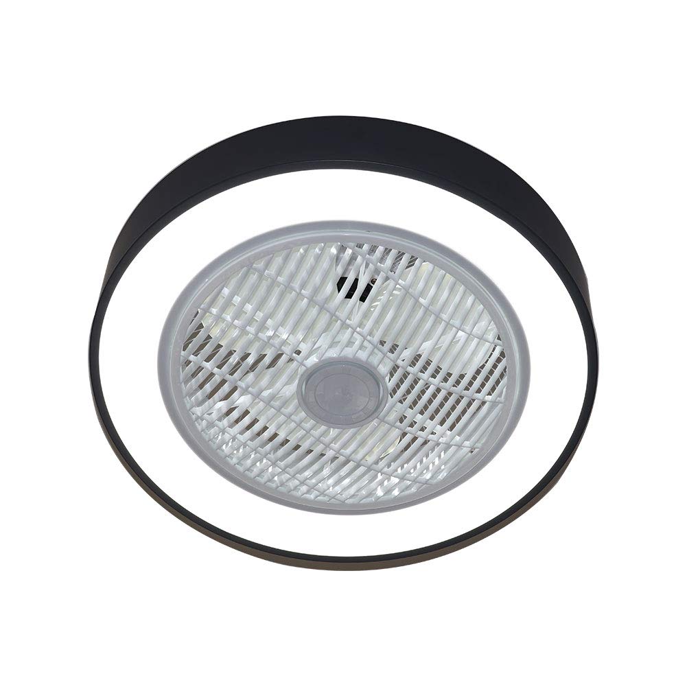 Modern Black Ceiling Fan with LED Lights - 23