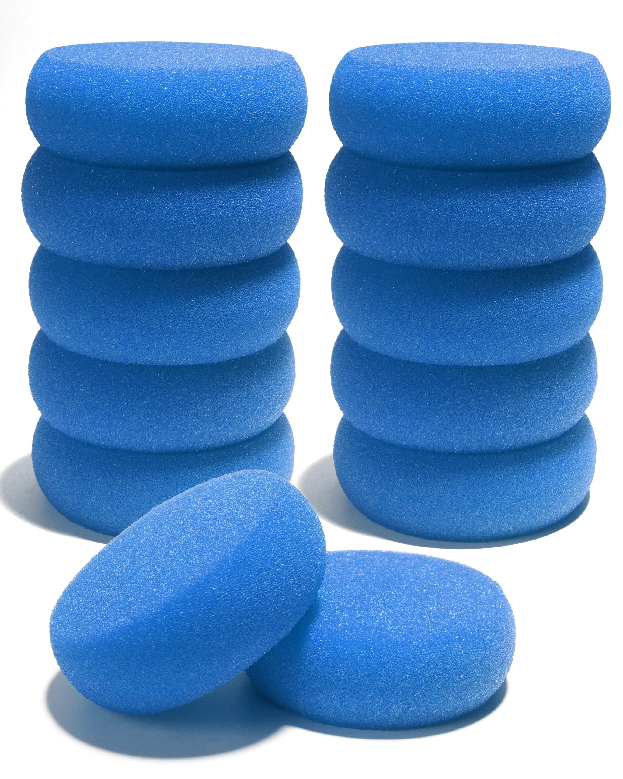 12-Pack Round Synthetic Artist Sponges (2.96 Inch) - Perfect for Watercolor Painting, Acrylic Art & DIY Crafts - Blue Sponge Set for Professional & Hobby Artists