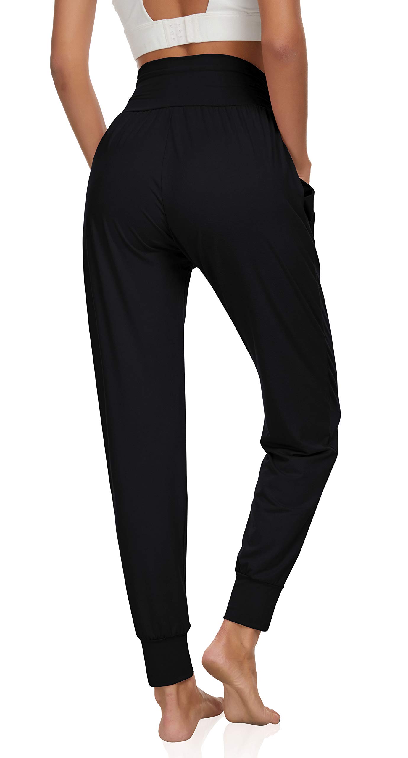 UEU Women's Cozy Yoga Joggers - Loose Fit Workout Sweatpants with Pockets for Yoga, Running, Gym & Lounge | Soft Comfortable High Waisted Casual Pants