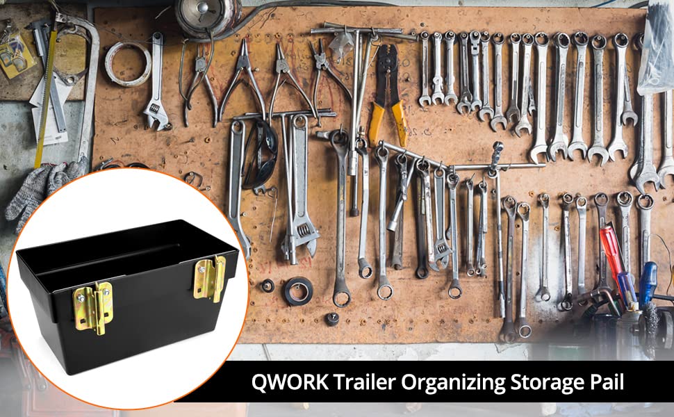 QWORK Heavy Duty Track Basket - 13