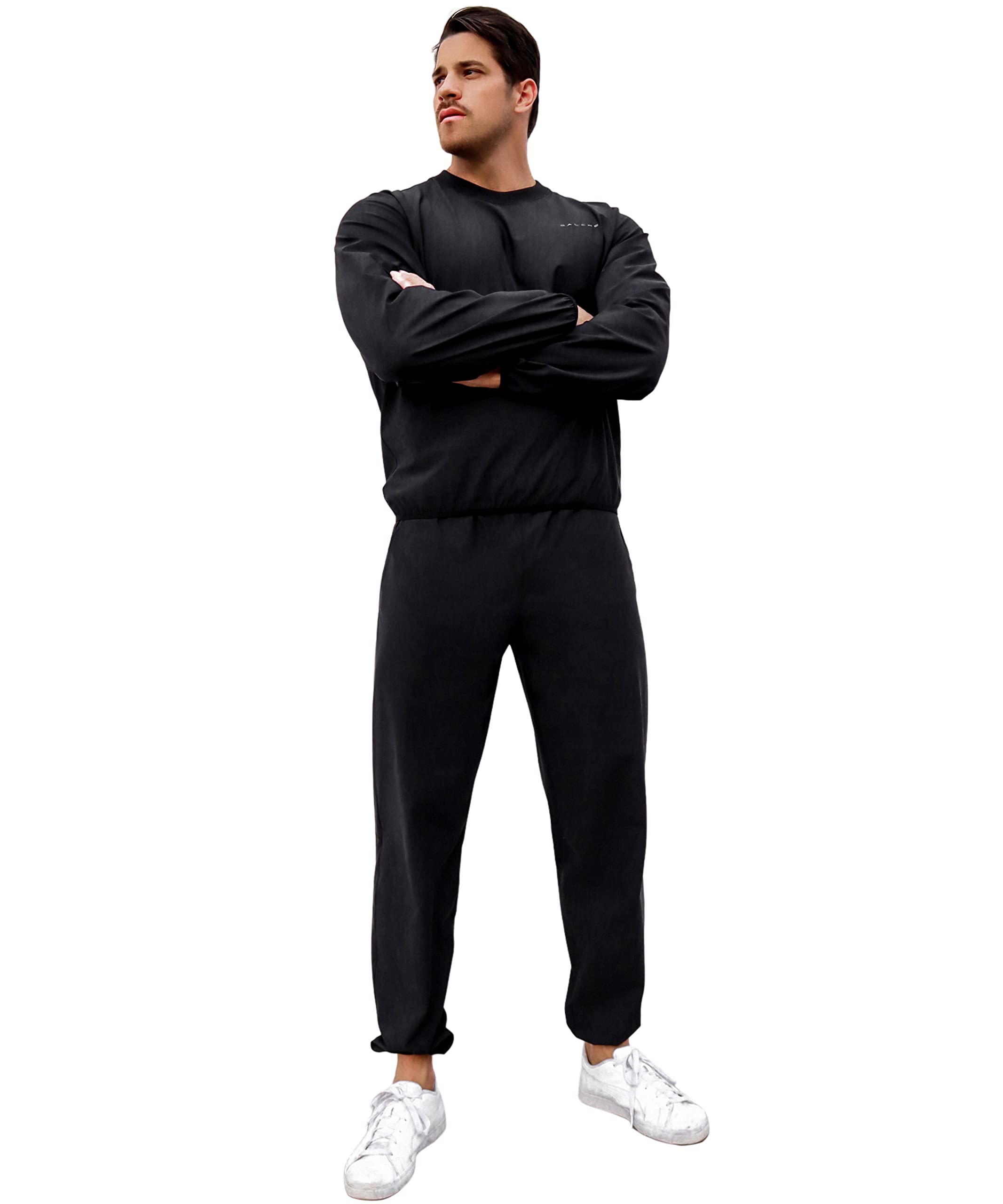 Men's Sauna Suit 2-Piece Set for Weight Loss - Sweatshirt & Pants for Gym, Workout, Boxing & Sauna | Enhance Sweat & Performance