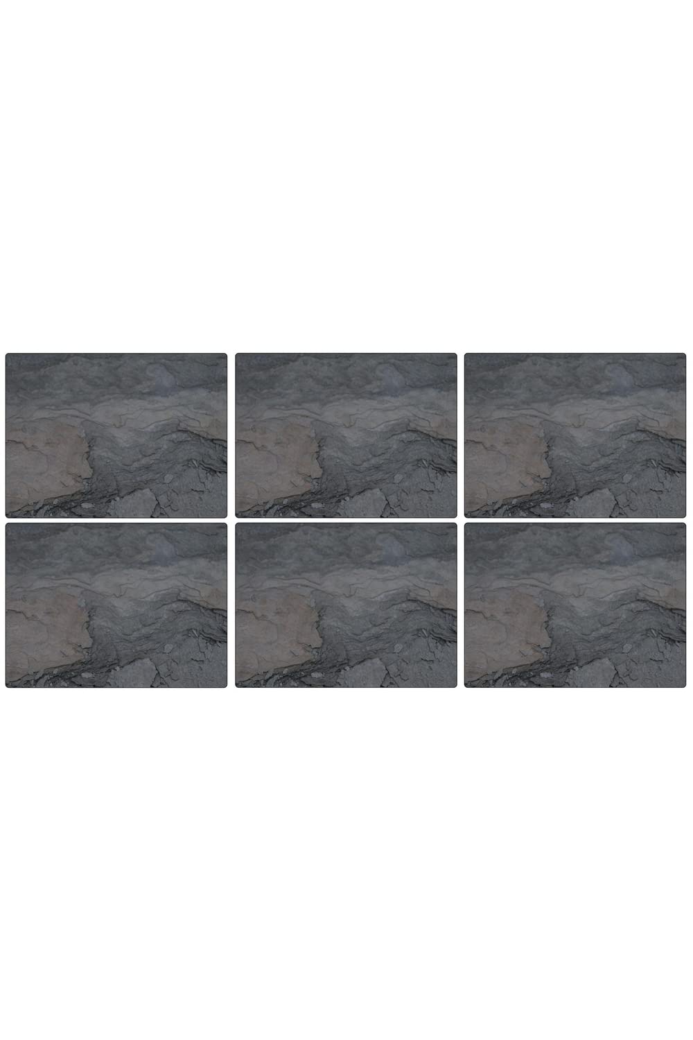 Portmeirion Pimpernel Midnight Slate Placemats Set of 6 - 12