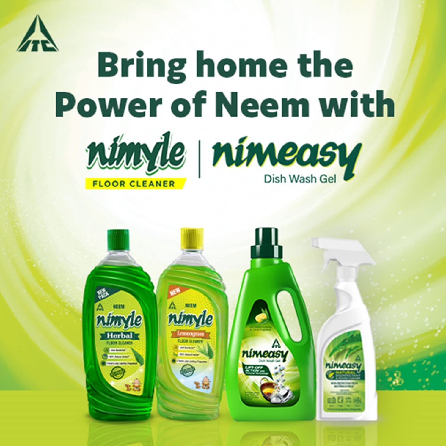 Nimeasy Natural Disinfectant & Power Cleaner Spray - 450ml Kitchen & Utensil Cleaner with 99.9% Germ Protection | Safe for Food Surfaces, Countertops, Cutting Boards | Eco-Friendly Cleaning Solution for Home & Restaurant Use
