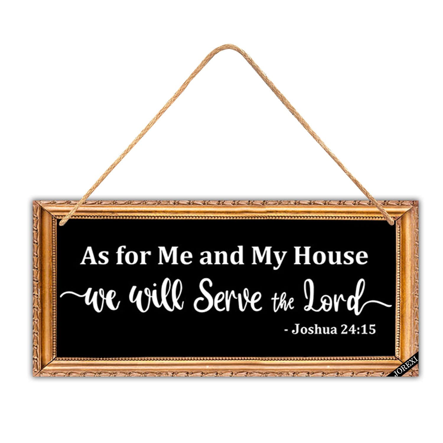 Bible Verse Wood Wall Sign - Farmhouse Rustic Decor for Home & Church