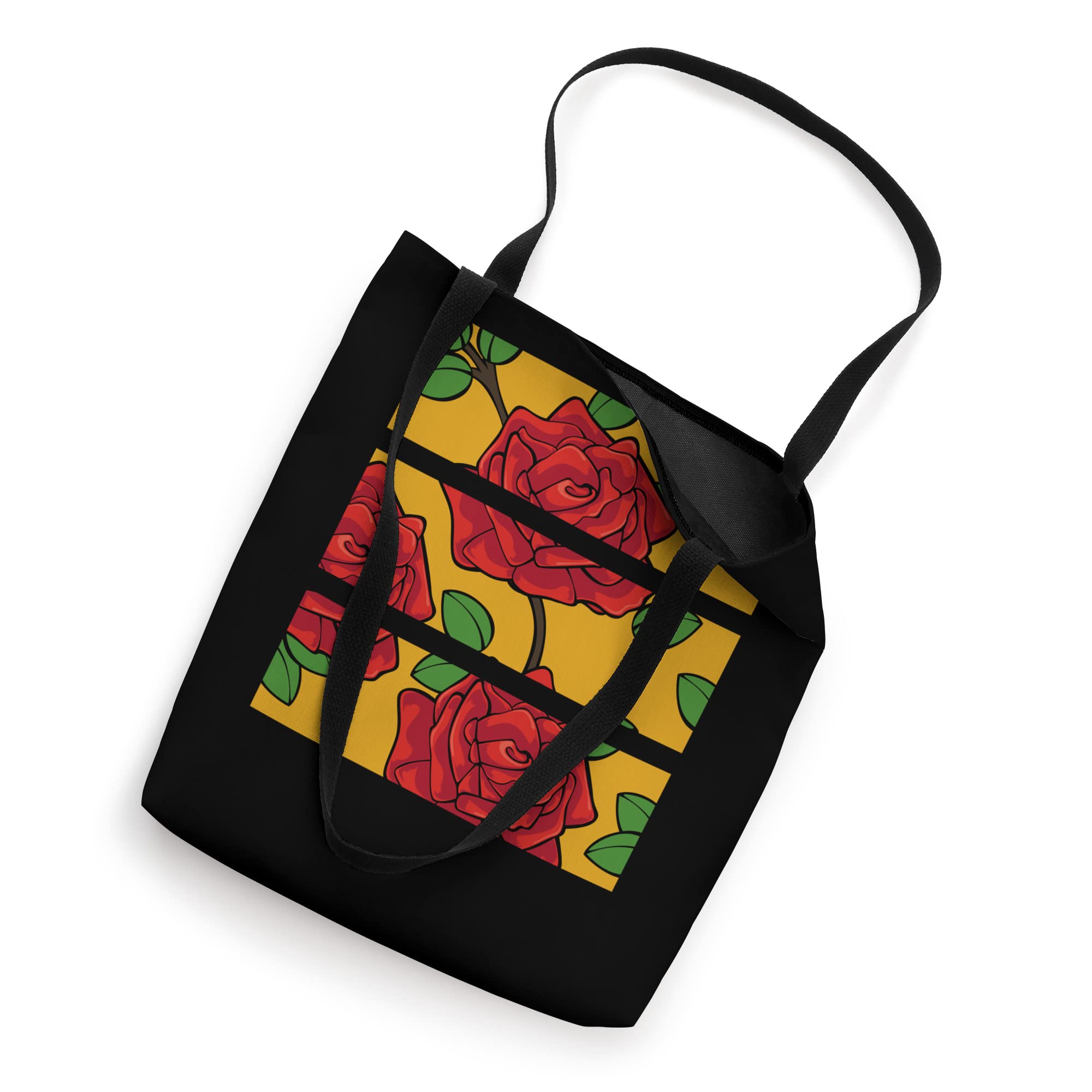 Stylish Red Roses Floral Tote Bag - Elegant Blooming Flower Design for Women | Perfect for Shopping, Beach & Daily Use