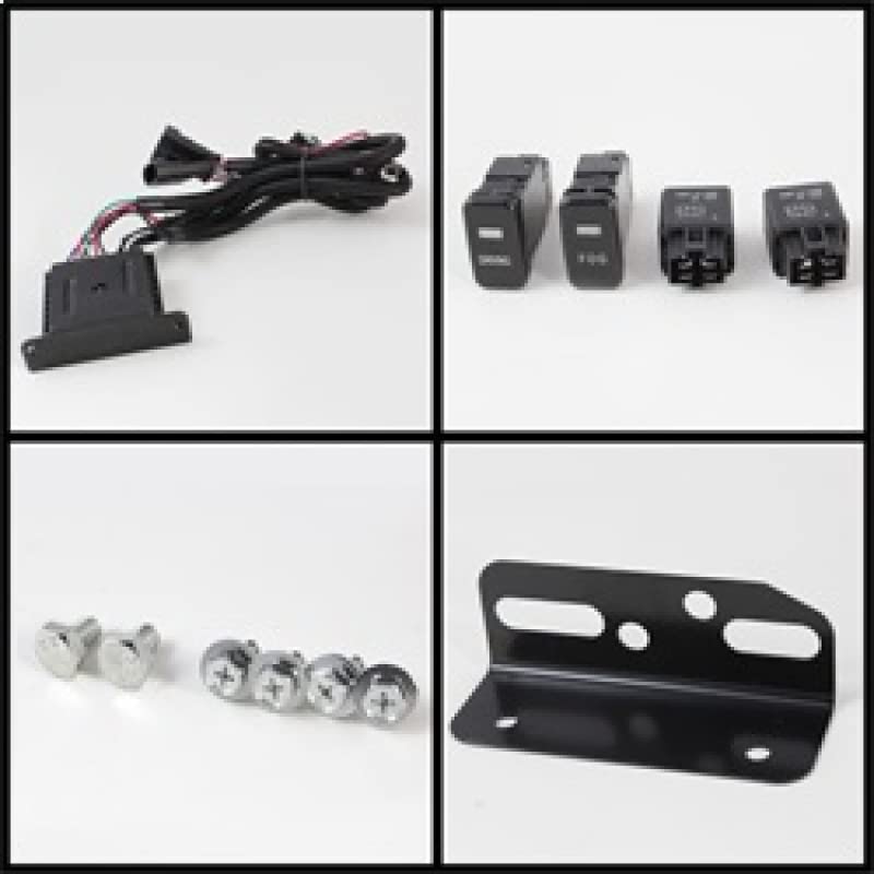 Spyder Auto 5075161 LED Fog Lights - Black/Clear - High Performance Fog Lights for Trucks, SUVs & Cars - Enhance Visibility in Rain, Snow & Foggy Conditions