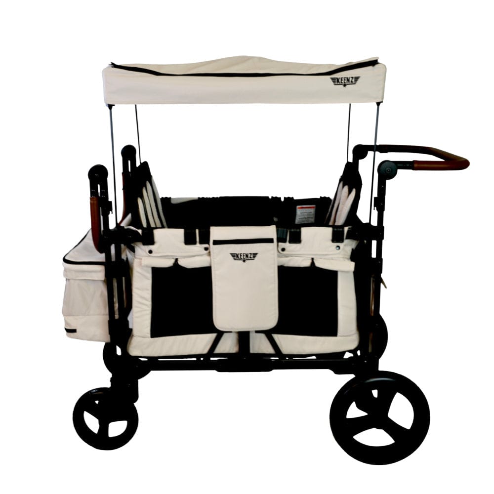 Keenz XC+2.0 Stroller Wagon for 4 Passengers - All-Terrain Baby & Kids Wagon with Canopy - Perfect for Beach, Park, and Family Outings