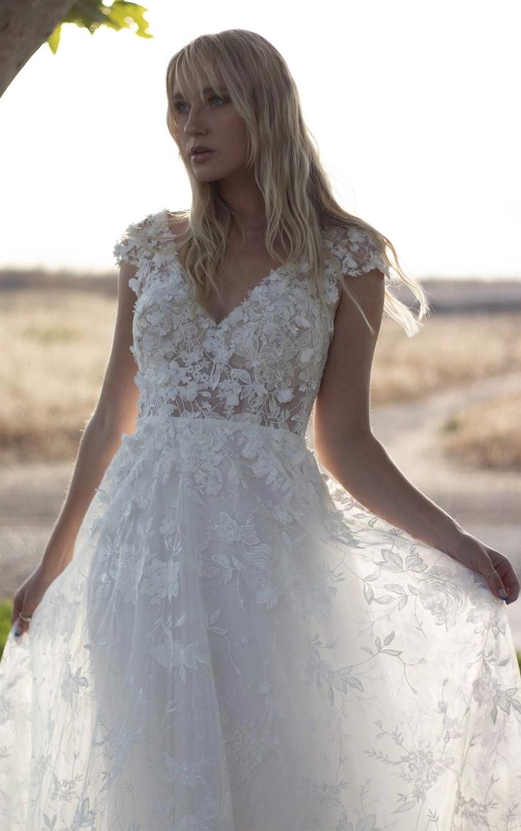 Martina Liana 1447 Wedding Dress - Elegant Lace Bridal Gown for Church Ceremony & Formal Reception