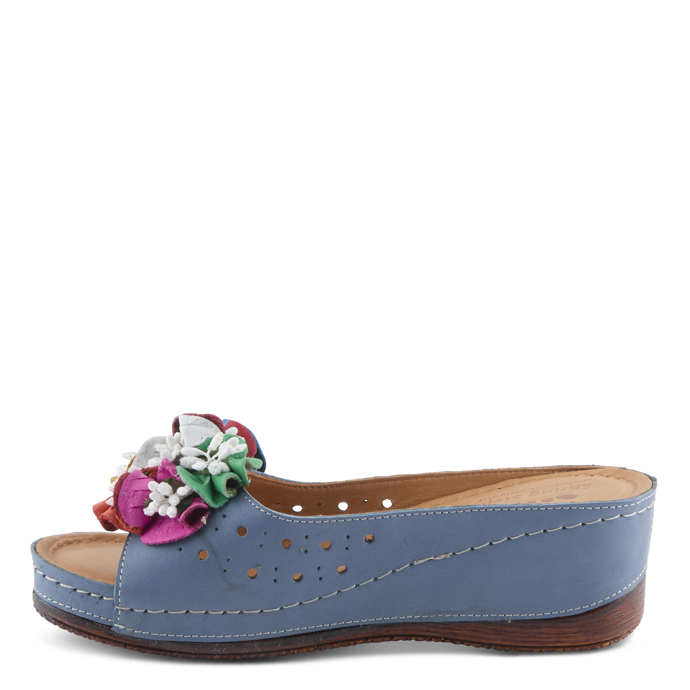 Spring Step Women's Flowerchild Slide Sandal - Comfortable Summer Flip Flops with Floral Design for Beach, Pool & Casual Outings