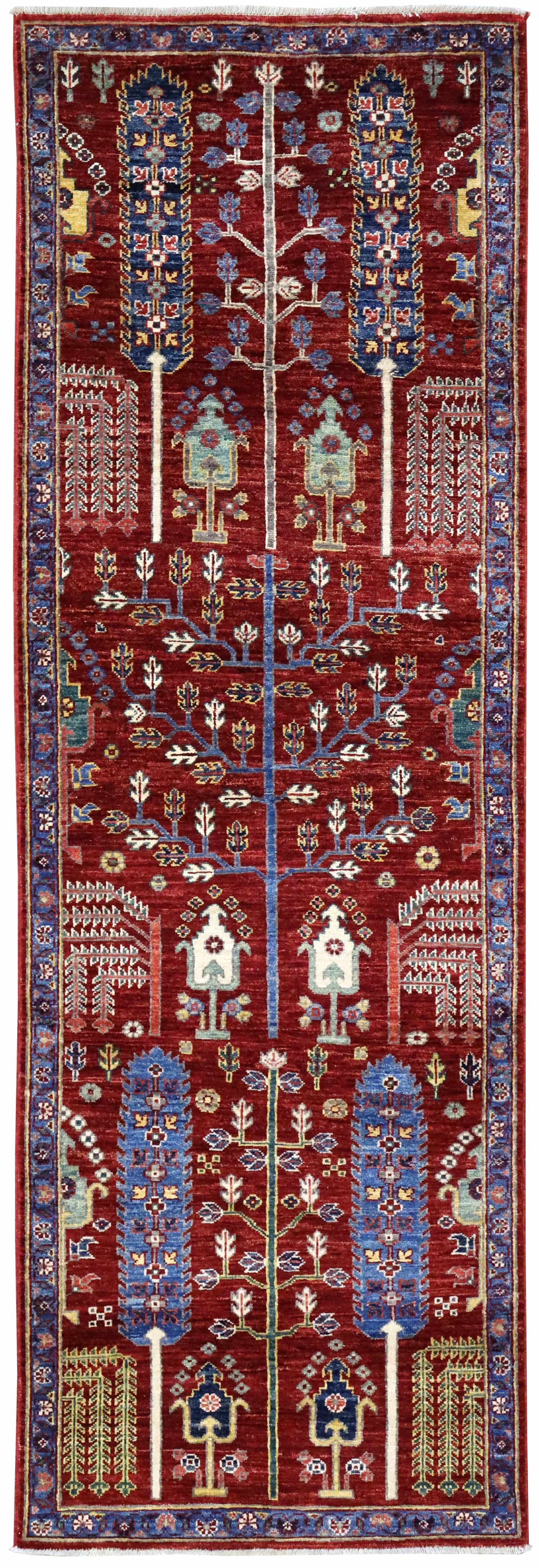 Bakshaish Willow Handwoven Tribal Rug - Authentic Persian Wool Carpet for Living Room, Bedroom & Home Decor - J65444