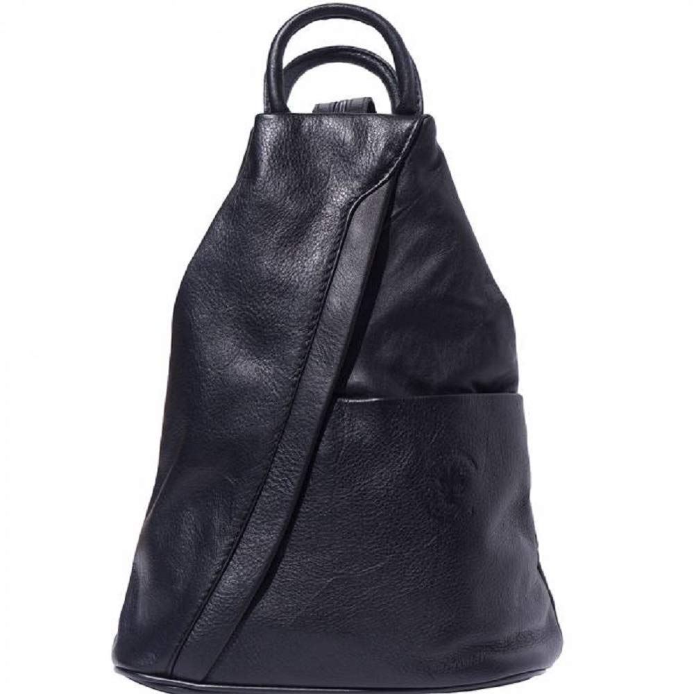 LaGaksta Submedium Leather Backpack - Convertible Crossbody Purse for Women & Men | Stylish Travel, Work & College Backpack with Adjustable Straps
