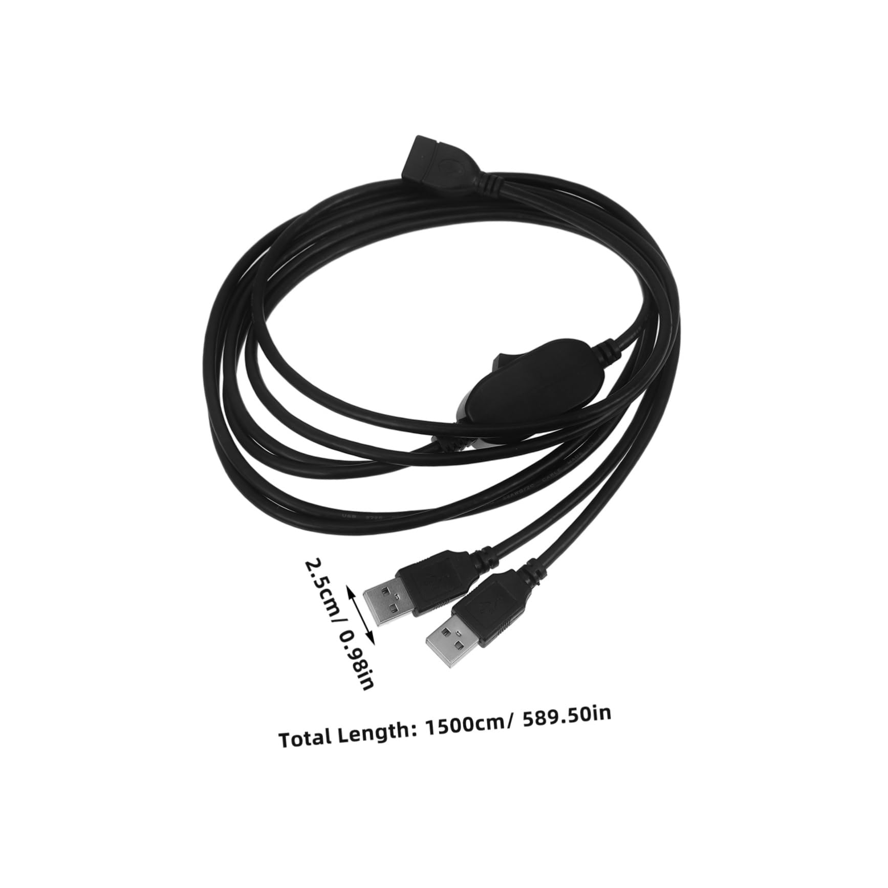 Uonlytech 5-Pack USB to Printer Adapter Cable - USB Printer Data Cable for Computer, Tablet, Laptop - Dual USB Printer Connection for Home & Office Printing