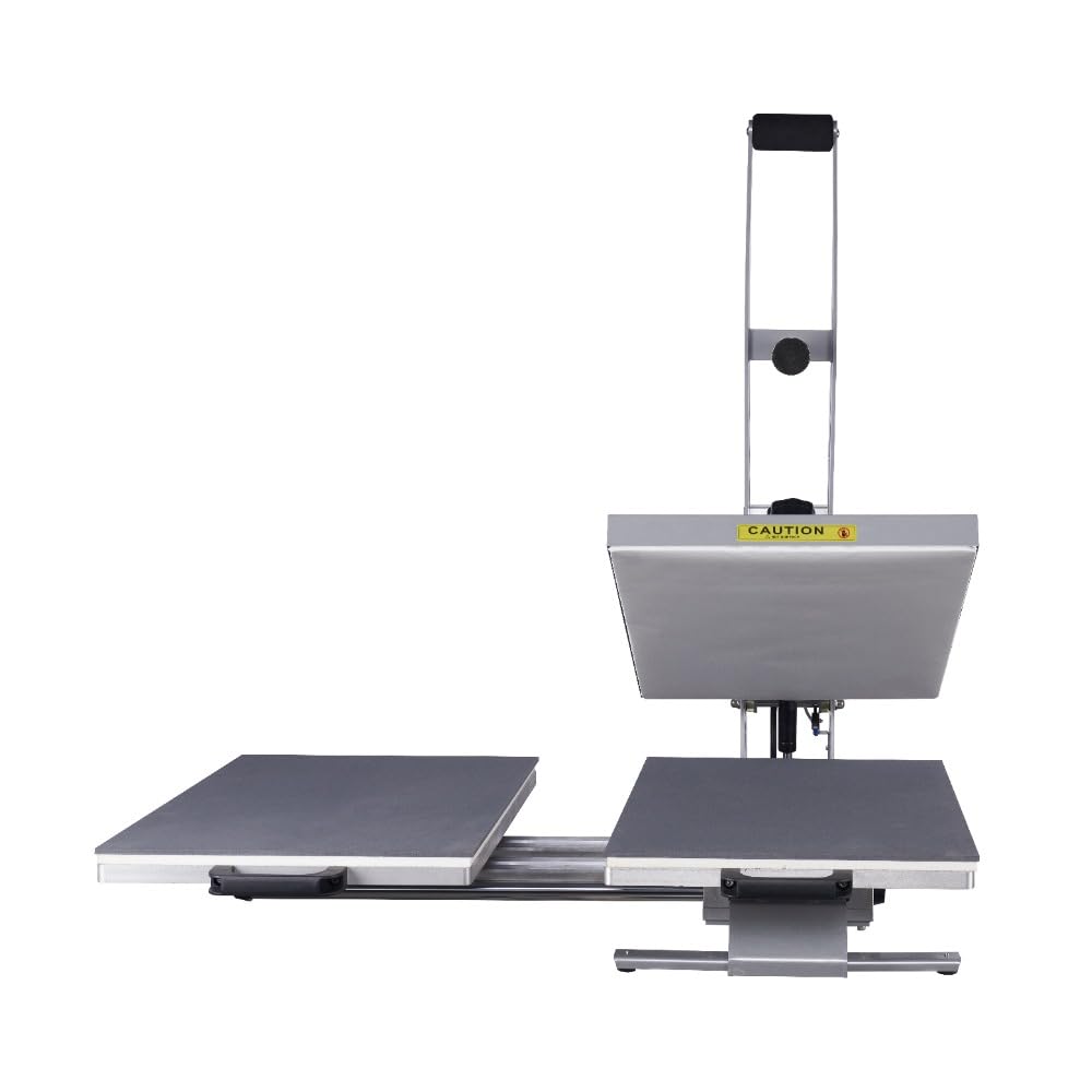 24x16 Inch Auto Open Dual Platen Digital Heat Press Machine with Slide Out Base - Perfect for T-Shirts, Bags, Mouse Pads & DIY Crafts - Ideal for Home Businesses & Custom Apparel Shops
